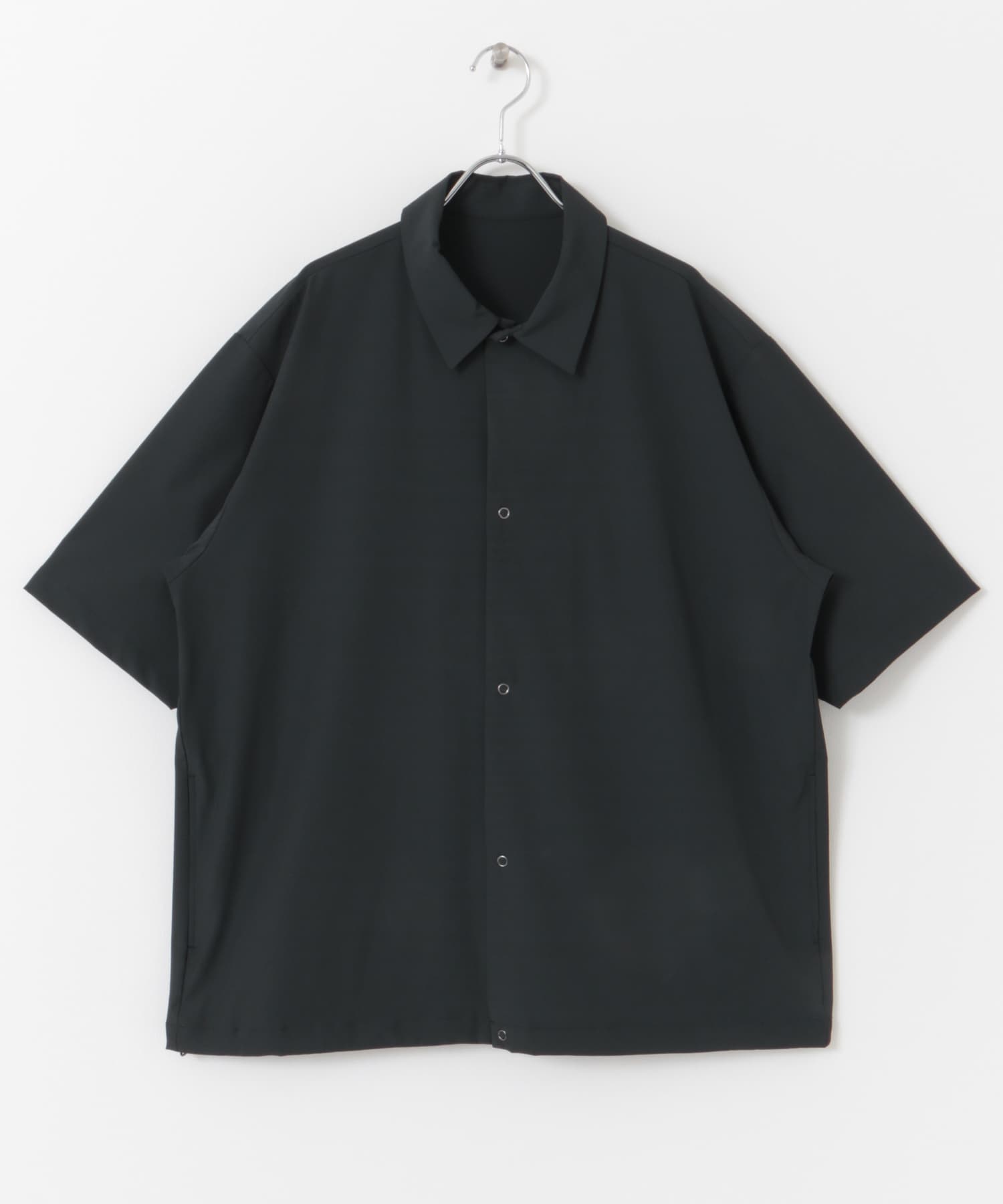 『仁村紗和さん着用』『UR TECH』サマシェア シャツカーディガン CHARCOAL M