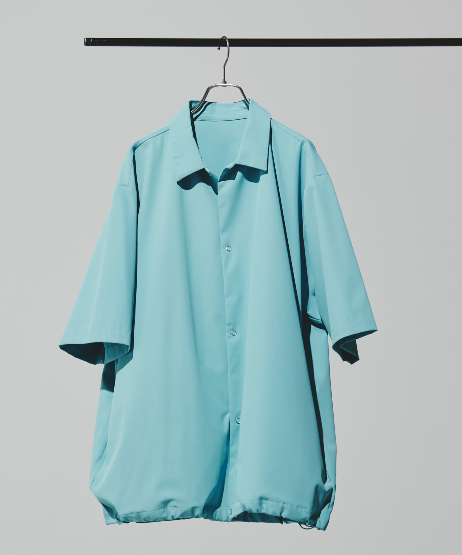 『仁村紗和さん着用』『UR TECH』サマシェア シャツカーディガン L.BLUE XL