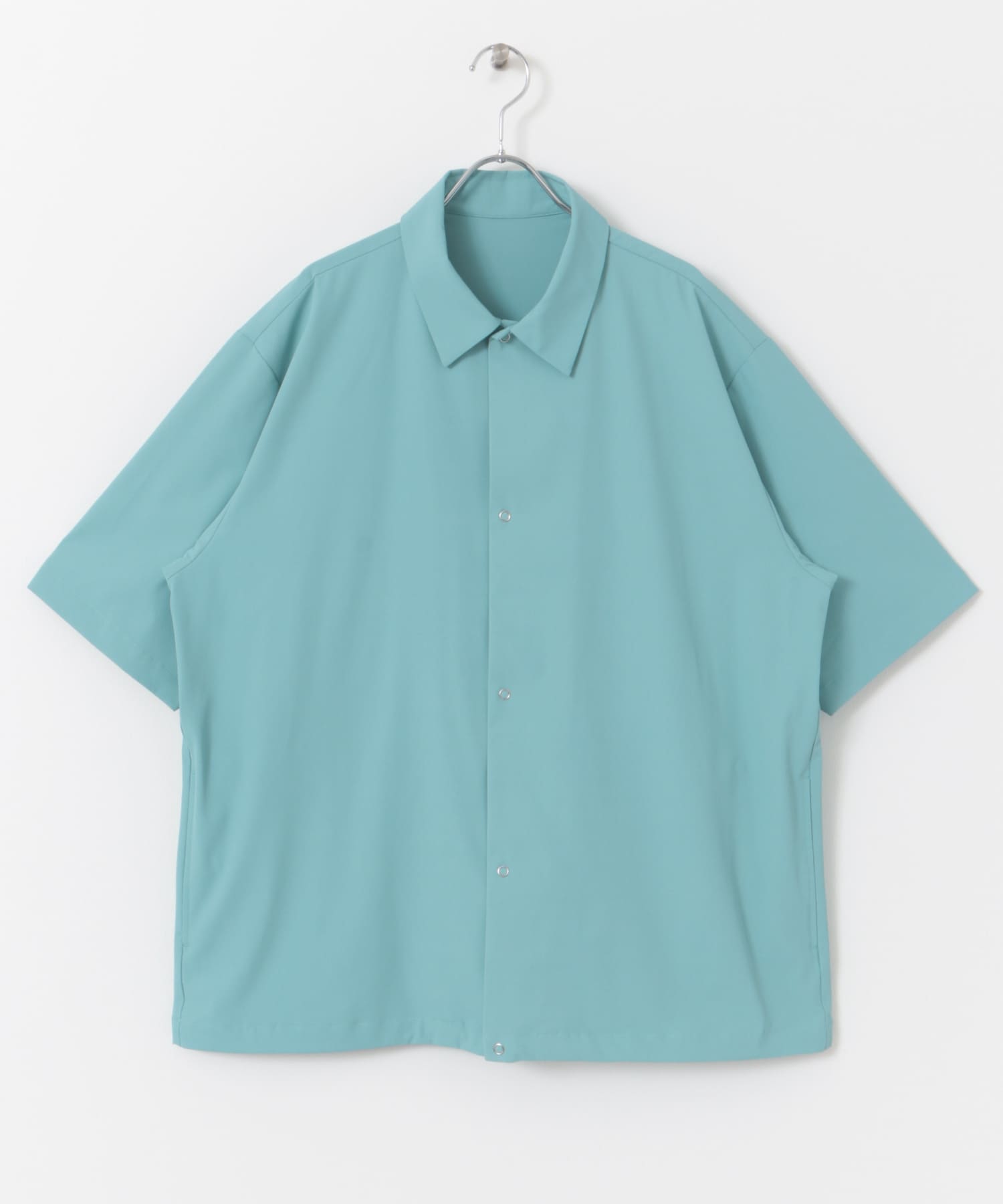 『仁村紗和さん着用』『UR TECH』サマシェア シャツカーディガン L.BLUE M