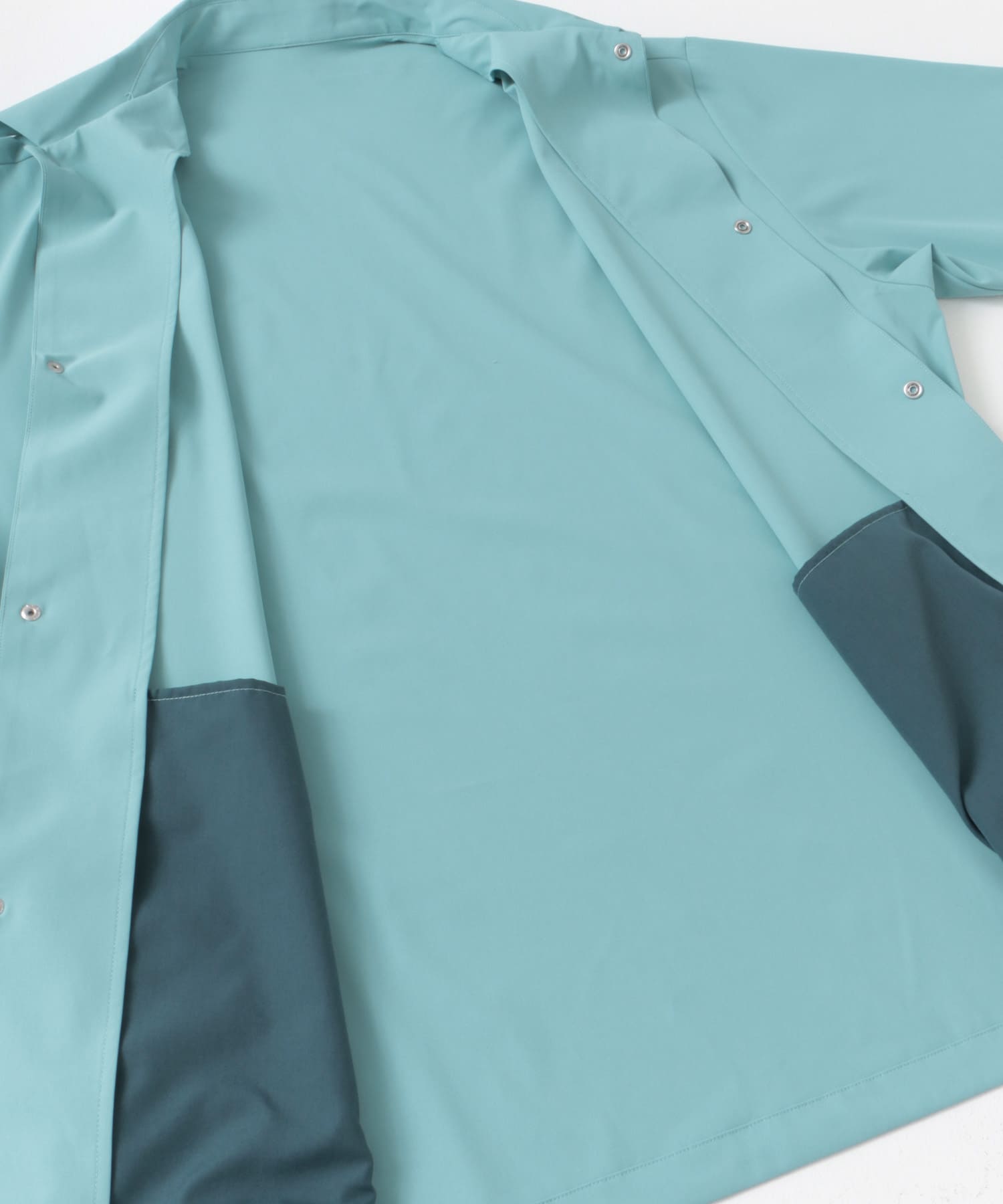 『仁村紗和さん着用』『UR TECH』サマシェア シャツカーディガン L.BLUE M