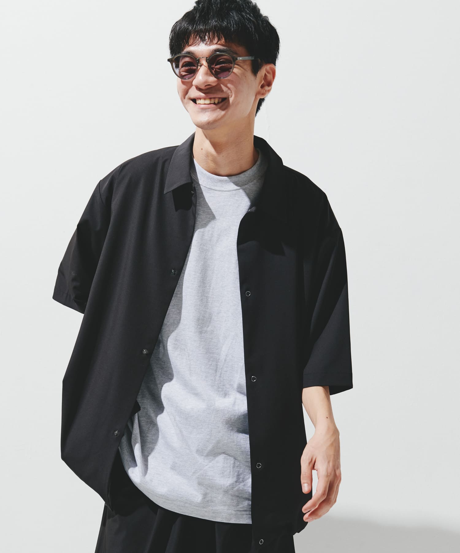 『仁村紗和さん着用』『UR TECH』サマシェア シャツカーディガン