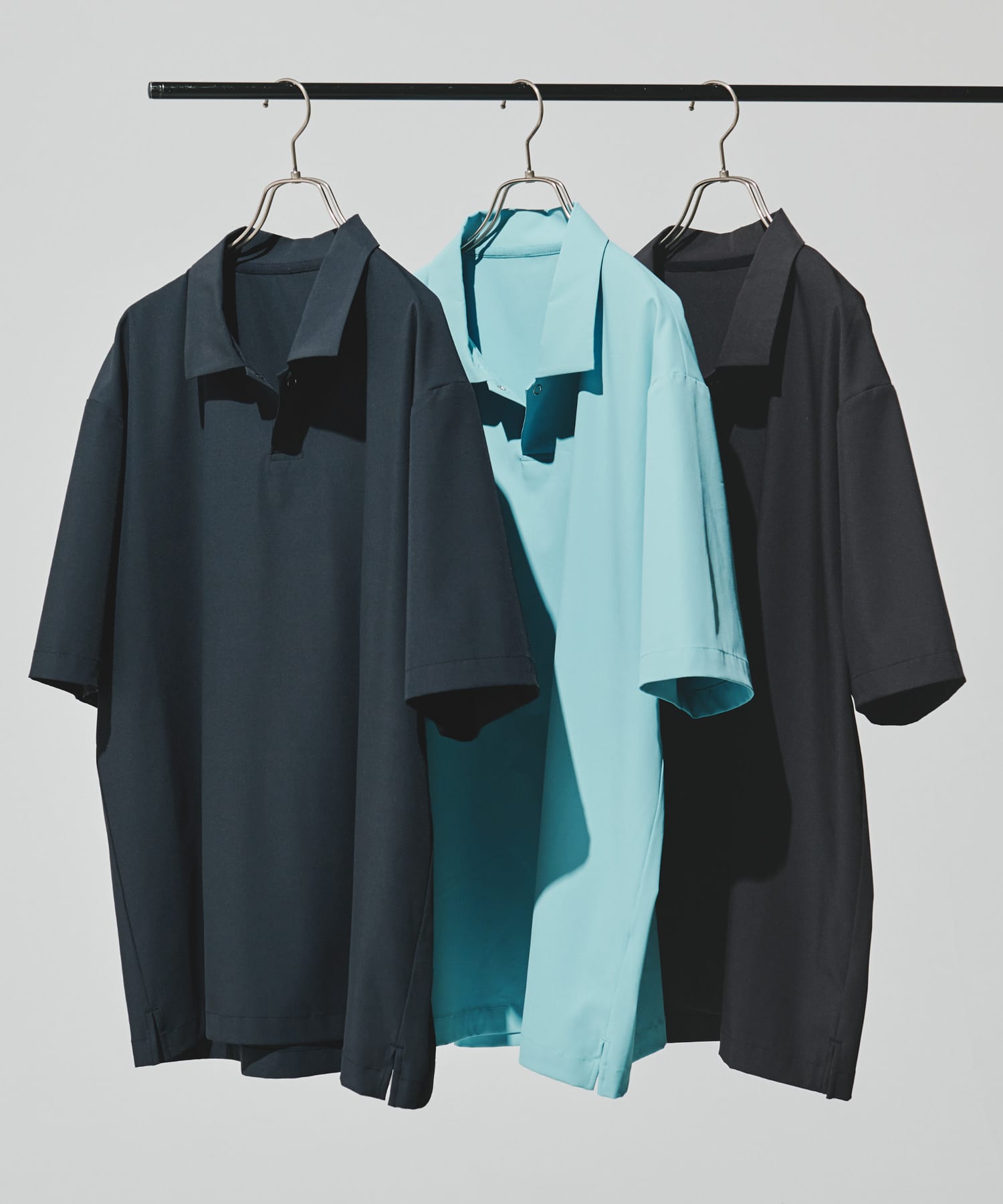 『UR TECH』サマシェア ポロシャツ CHARCOAL XL