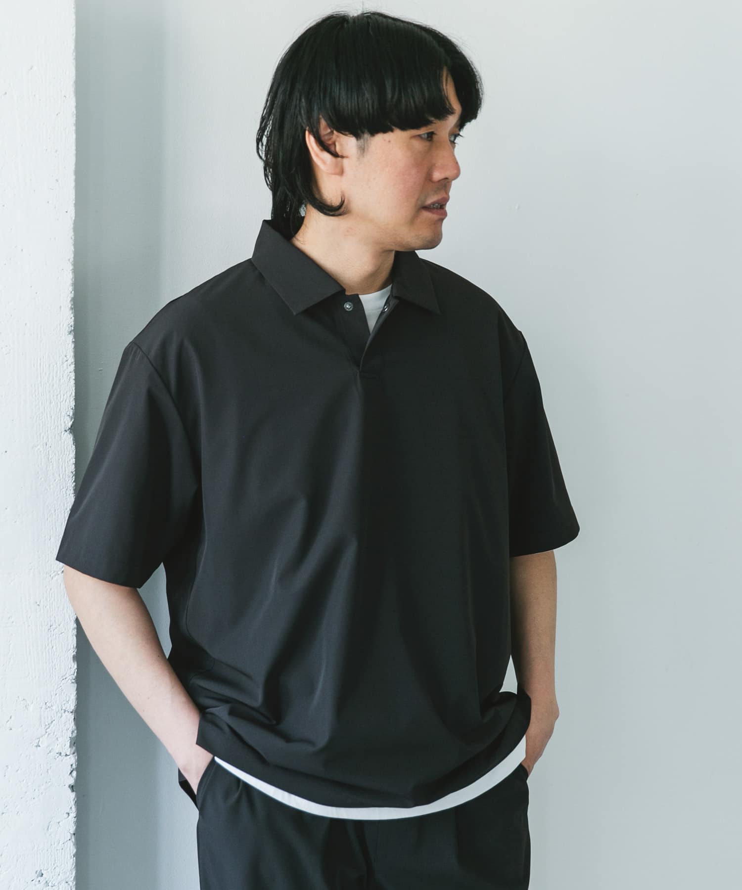 UR TECH』サマシェア ポロシャツ(M CHARCOAL): トップス｜URBAN