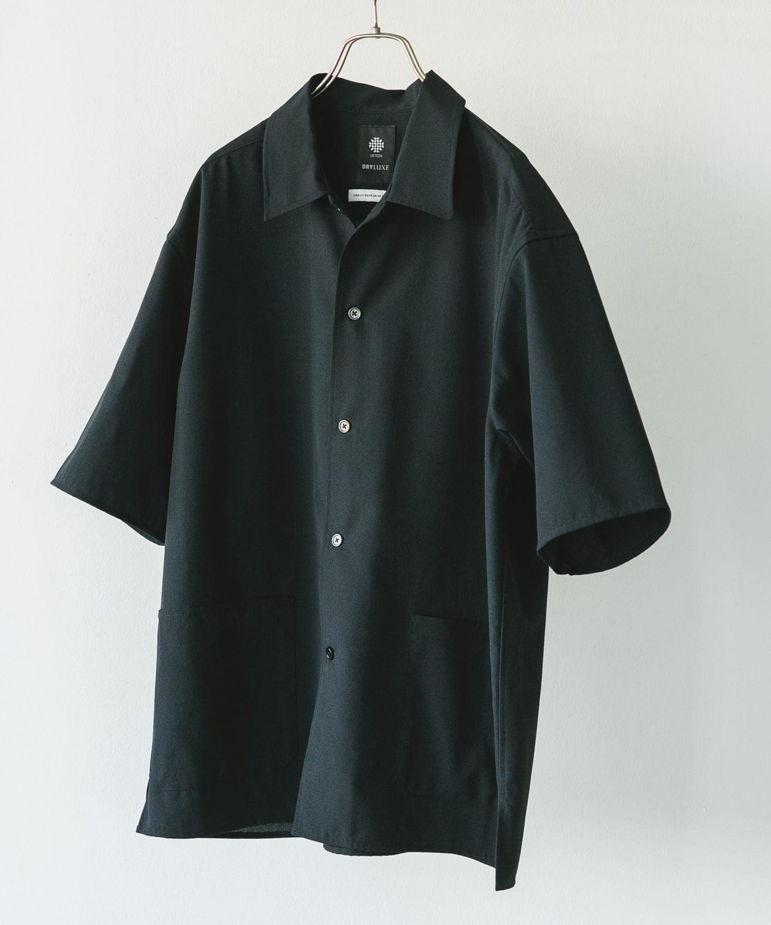『XLサイズ/WEB限定』『UR TECH DRYLUXE』SHORT-SLEEVE SHIRTS NAVY XL