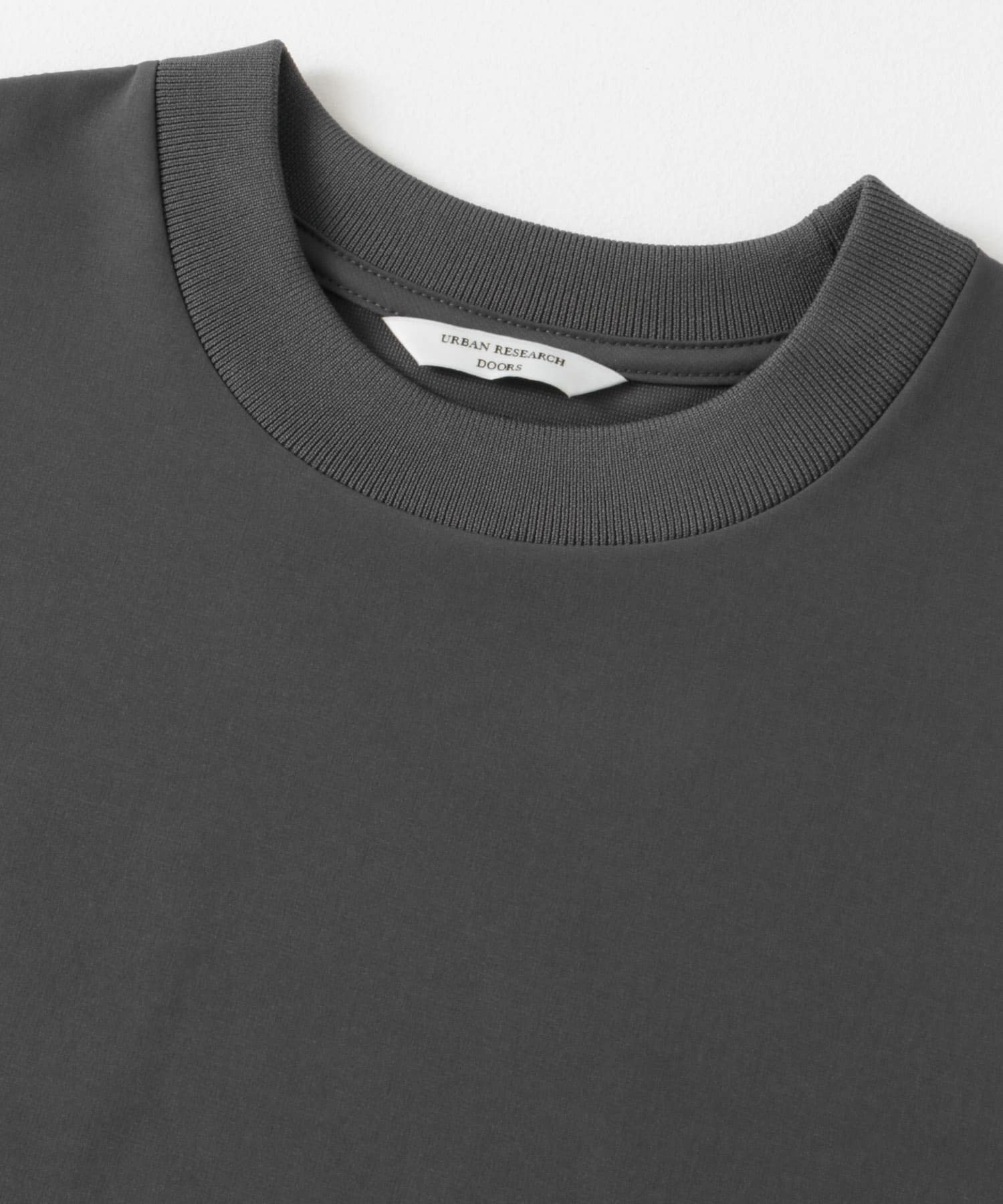 『吸水速乾/UVカット/防シワ』ダブルクロス ストレッチプルオーバー CHARCOAL M