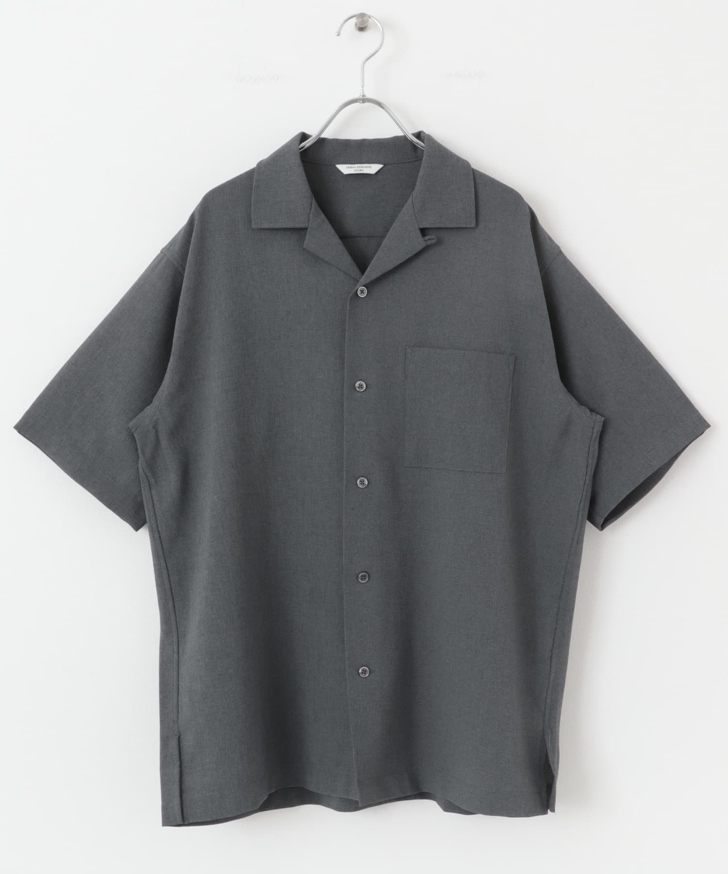 マイクロサッカー オープンカラー ショートスリーブシャツ(M