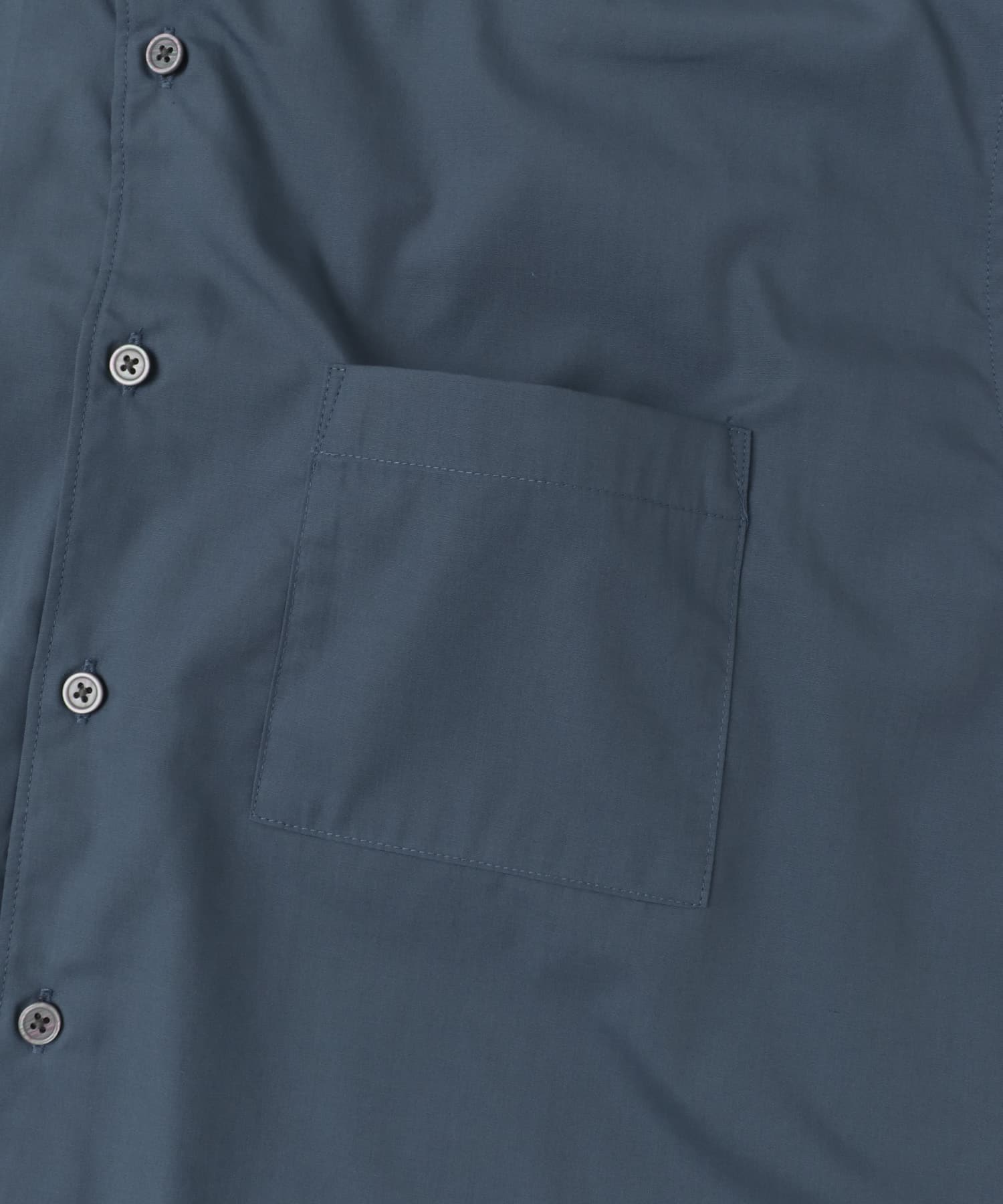 TC バンドカラー ショートスリーブシャツ BLUE NAVY M