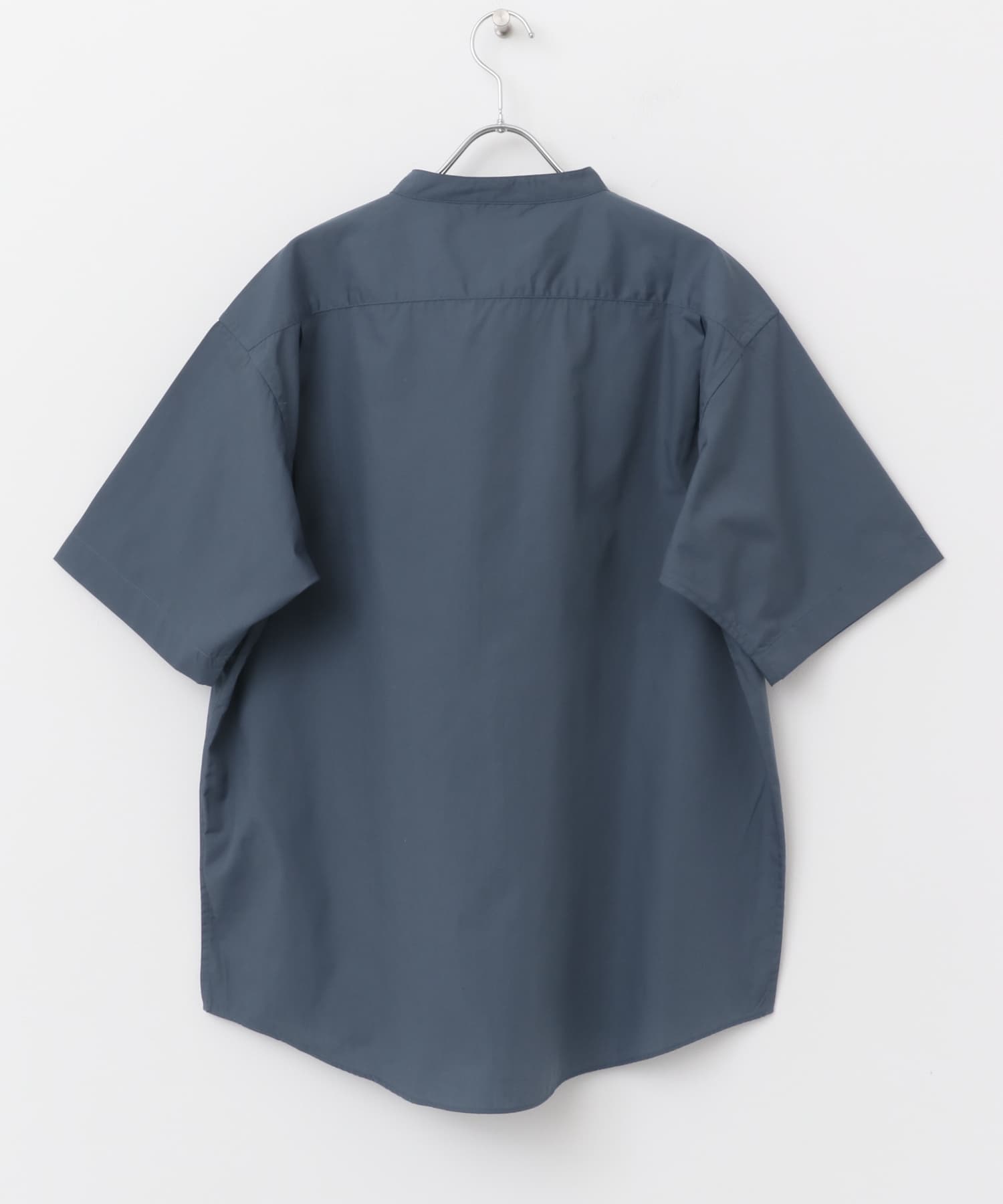 TC バンドカラー ショートスリーブシャツ BLUE NAVY M