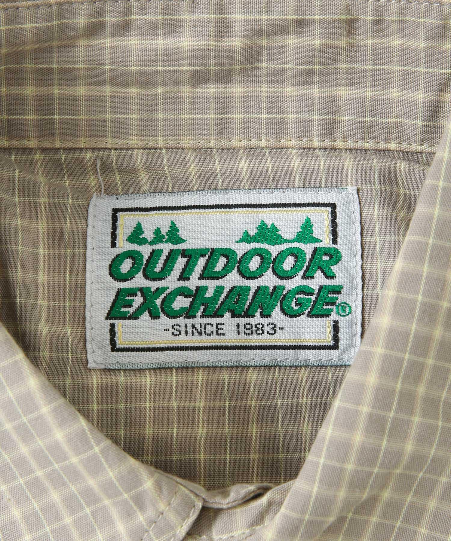OUTDOOR EXCHANGE  SHORT-SLEEVE SHIRTS SAND M