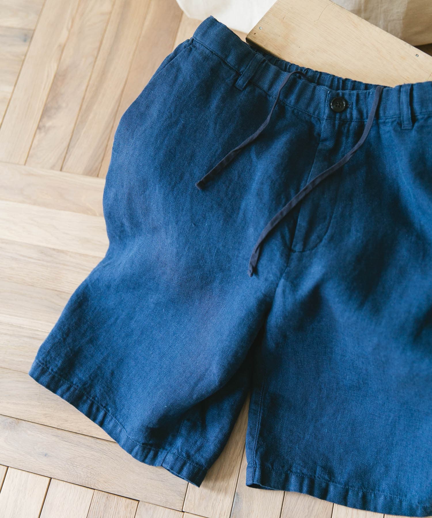 ツイルリネン イージーショーツ INDIGO M