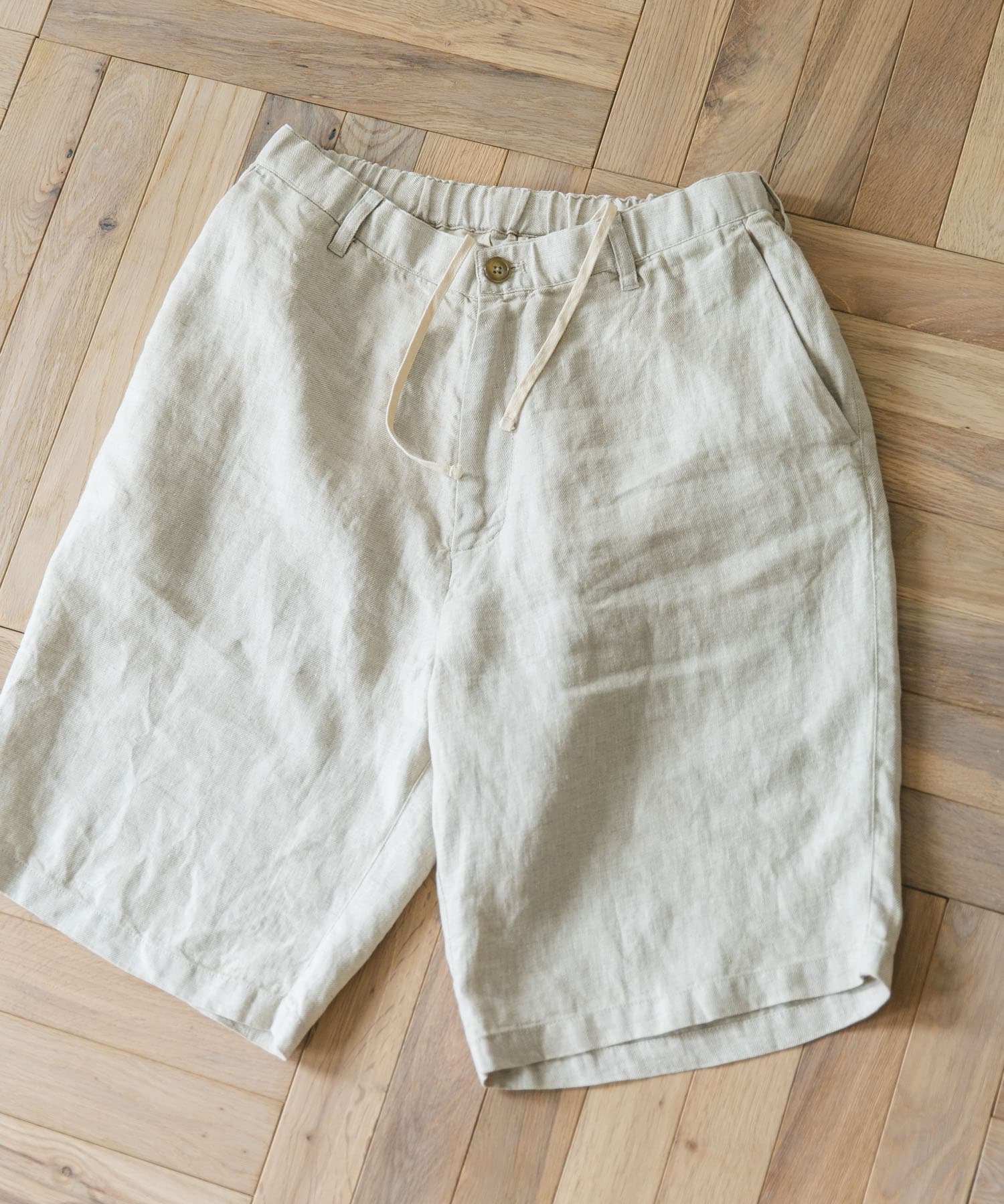 ツイルリネン イージーショーツ ECRU M