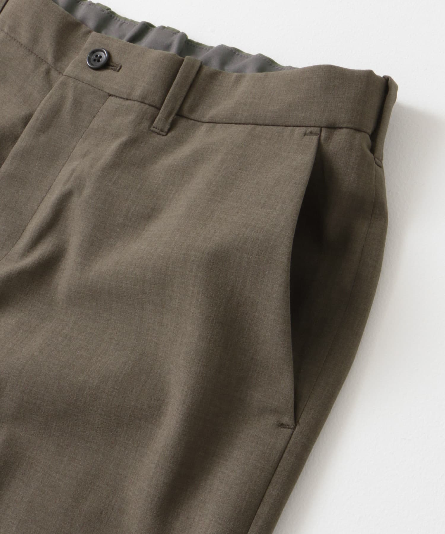 『吸水速乾/接触冷感/防シワ』『一部WEB限定』UTILITY&EASY イージートラウザー BROWN S