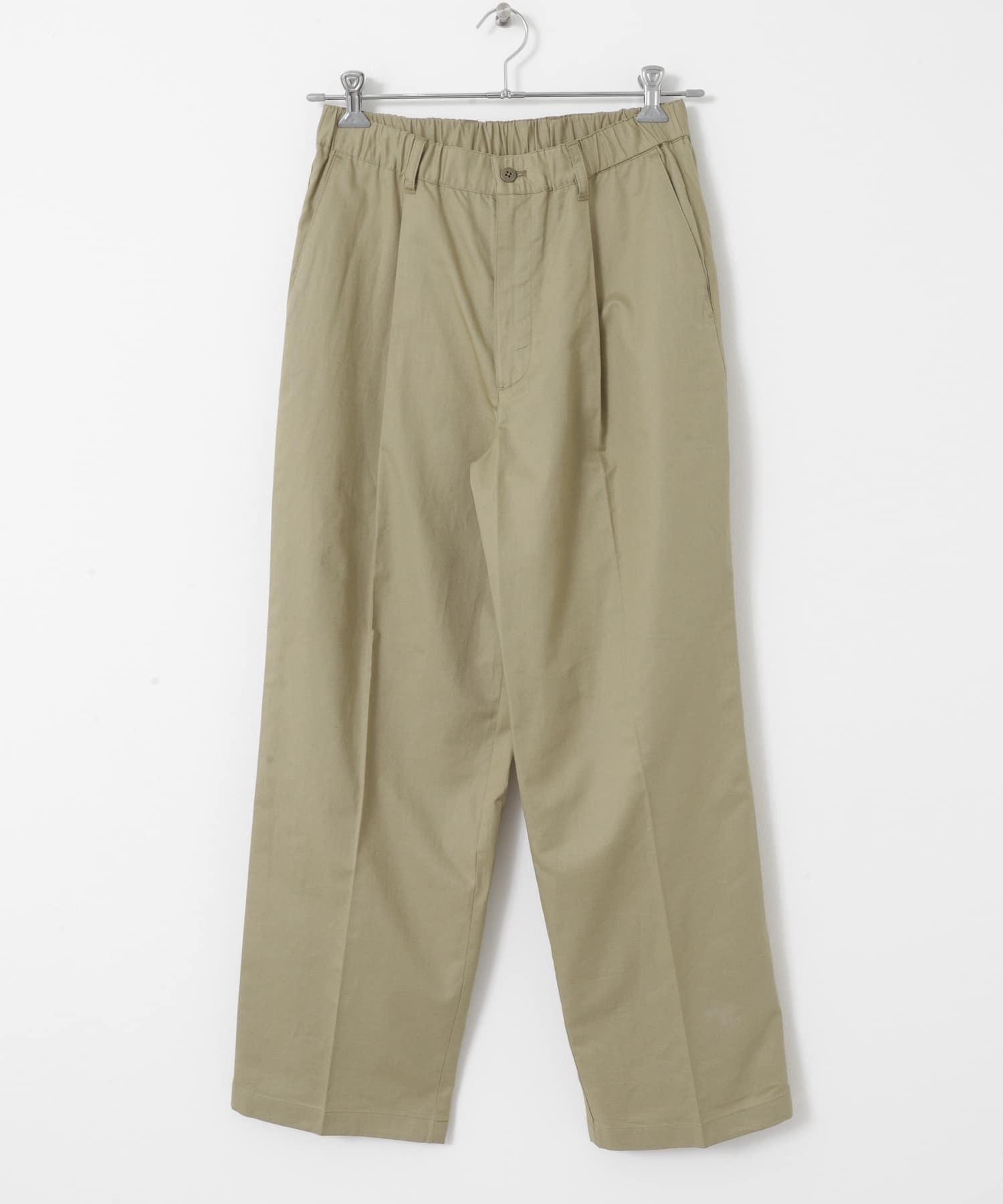 コットンリネンマーセライズライトチノトラウザー BEIGE M