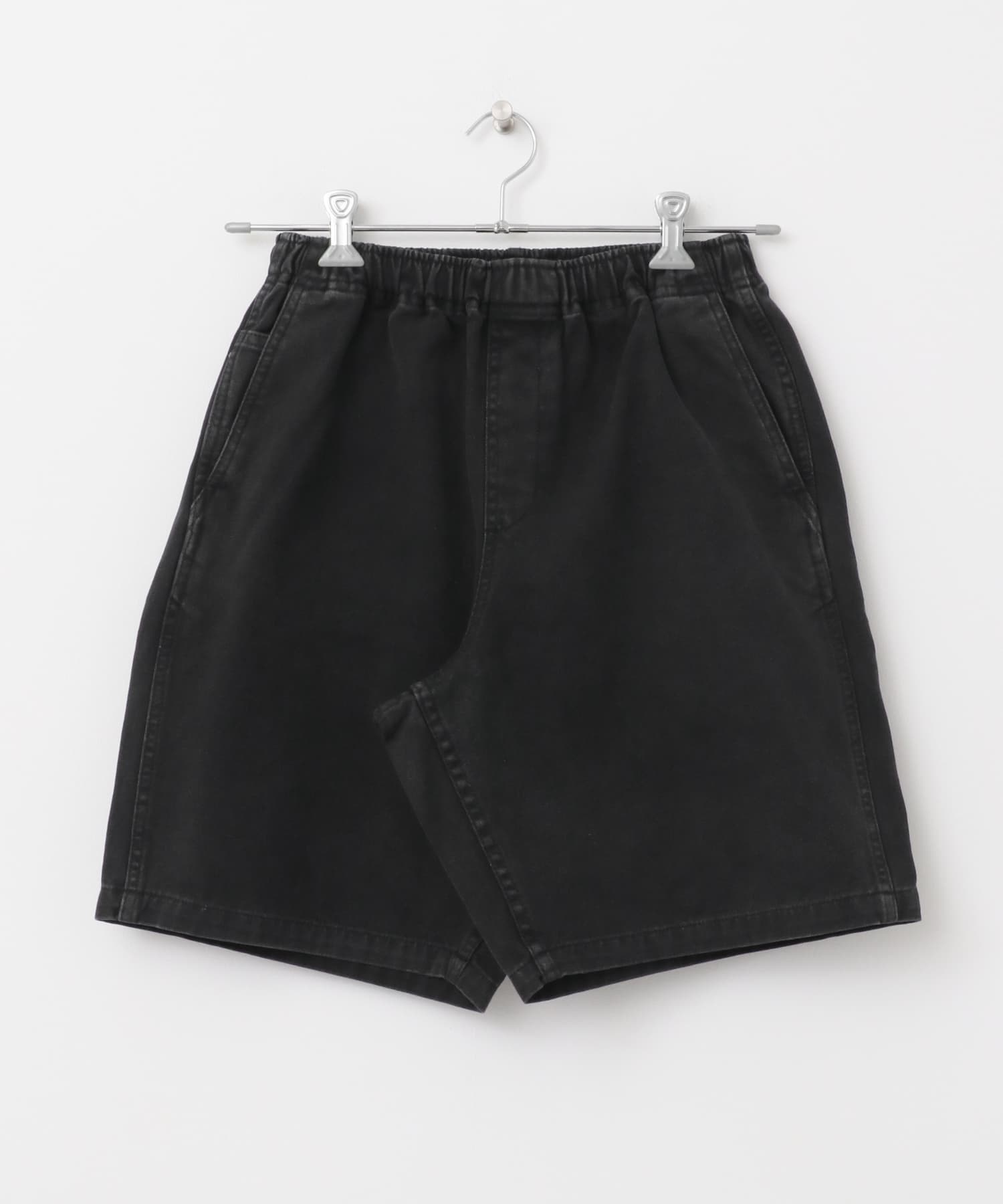 ガーメントダイダックワイドショーツ BLACK M