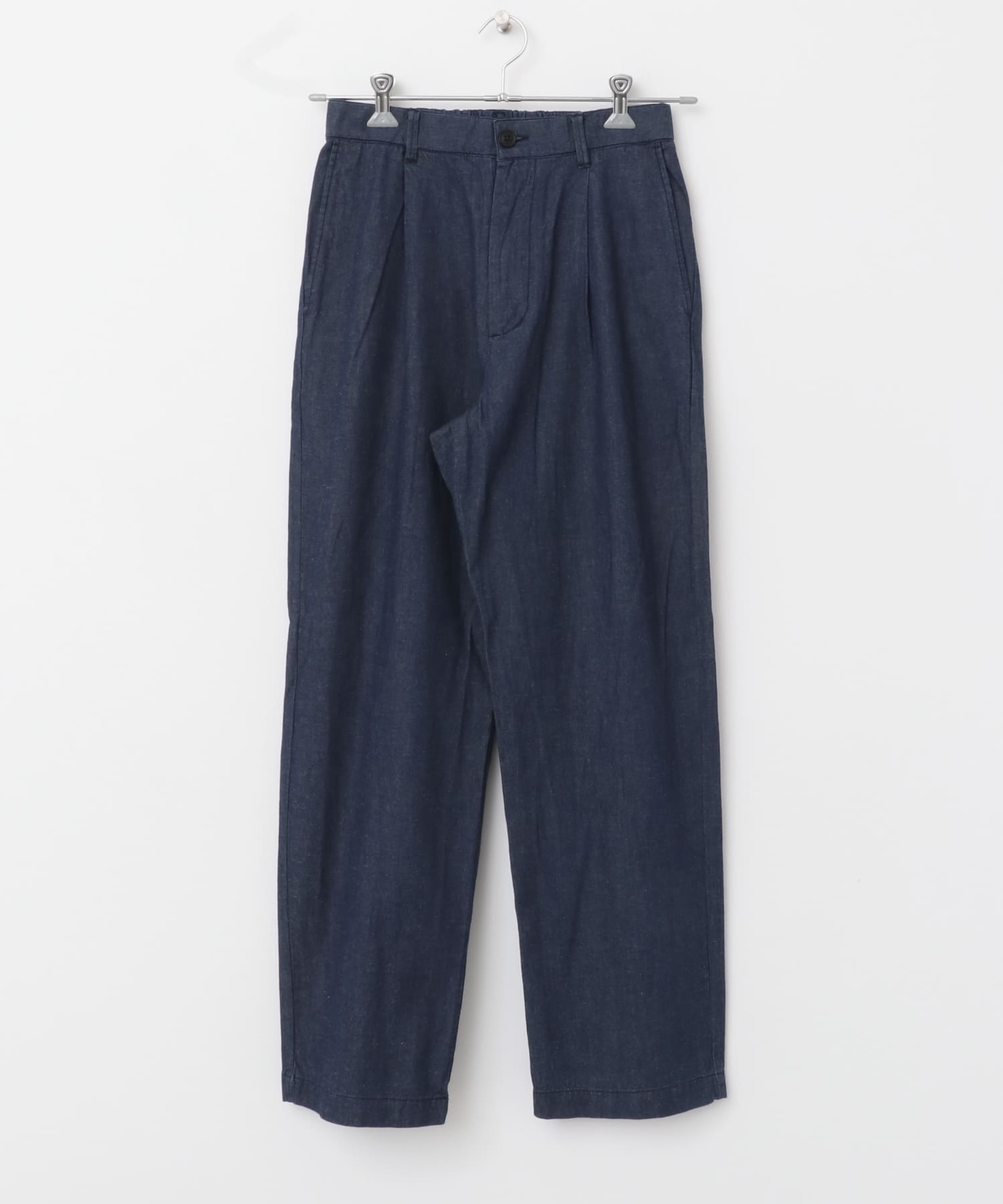 リネンブレンドデニム イージートラウザー INDIGO M