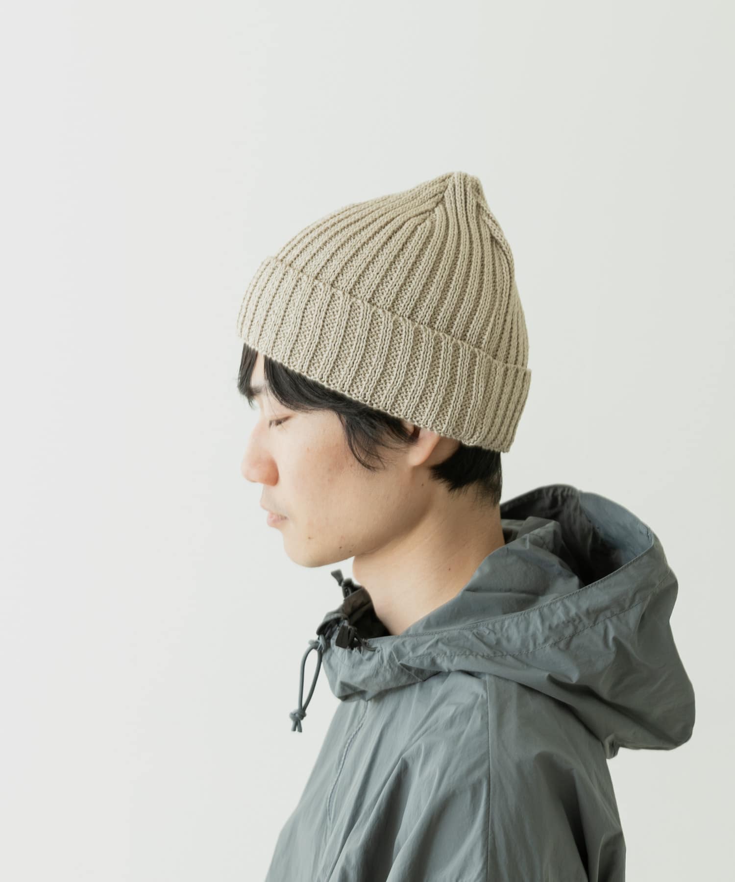 ストローヤーンニットキャップ BEIGE -