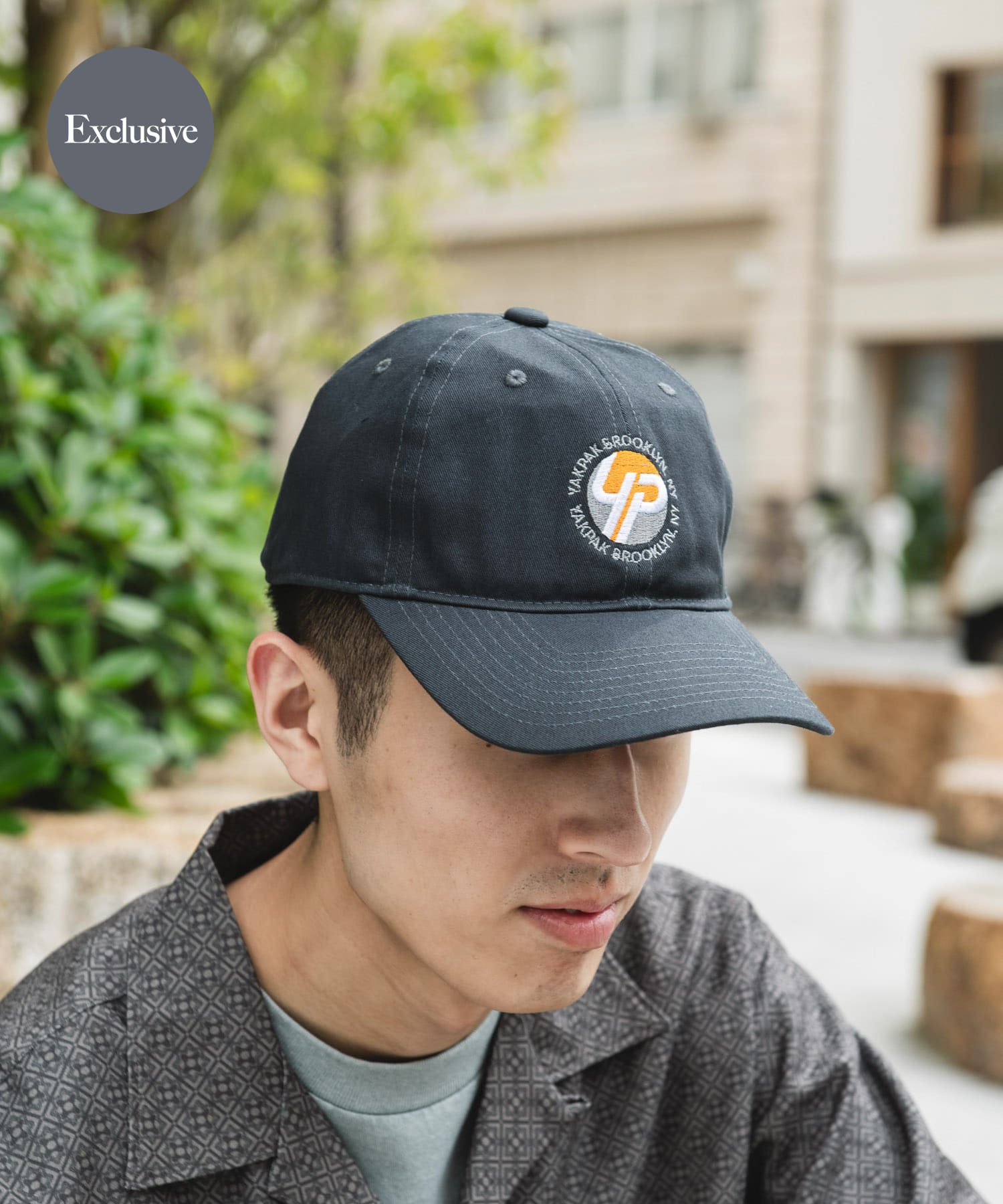 『別注』YAKPAK×DOORS　ロゴCAP CHARCOAL -