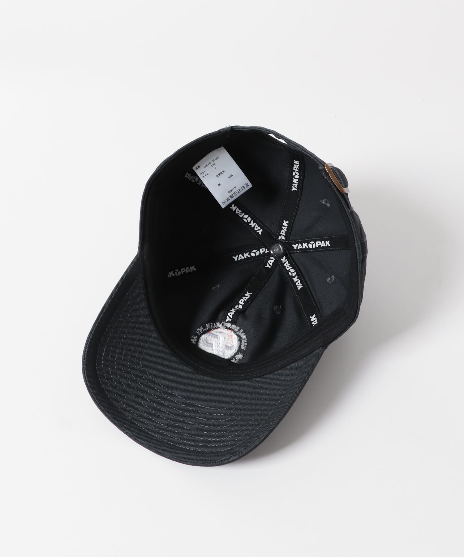 『別注』YAKPAK×DOORS　ロゴCAP CHARCOAL -