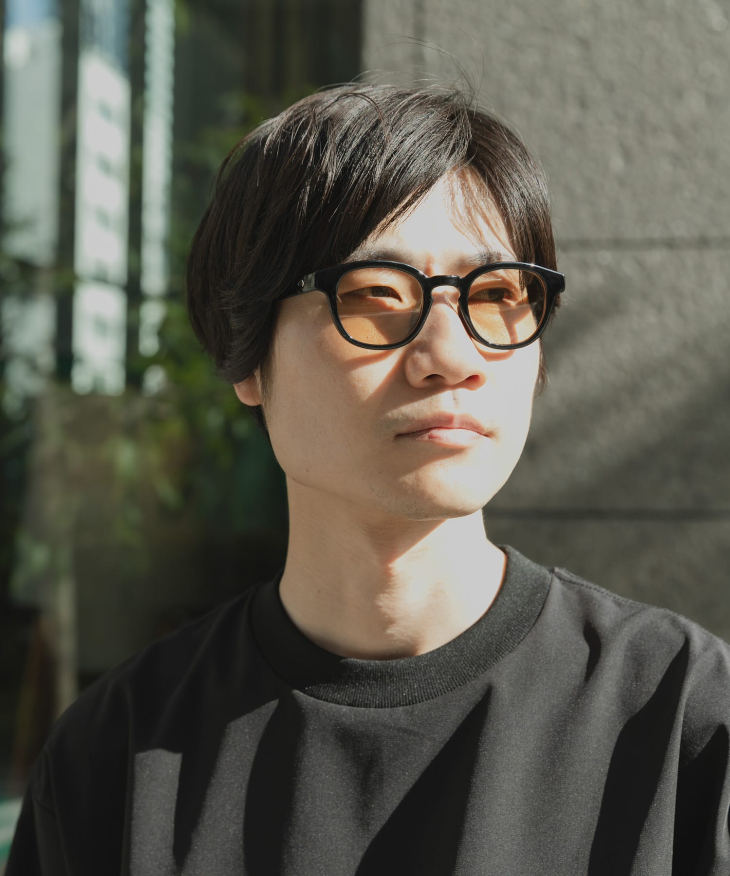 ウェリントンサングラス BLK/BROWN -