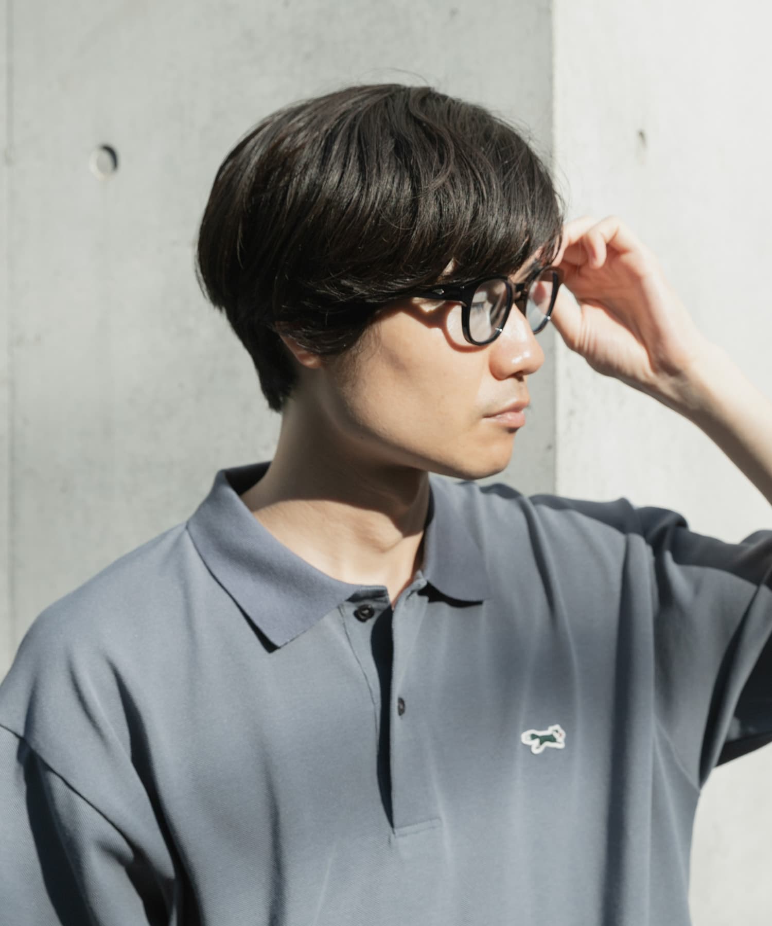 ウェリントンサングラス BLK/BLUE -