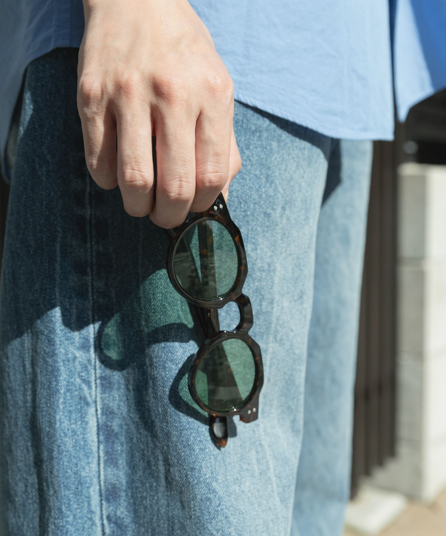 クラウンパントサングラス DEMI/GRN -