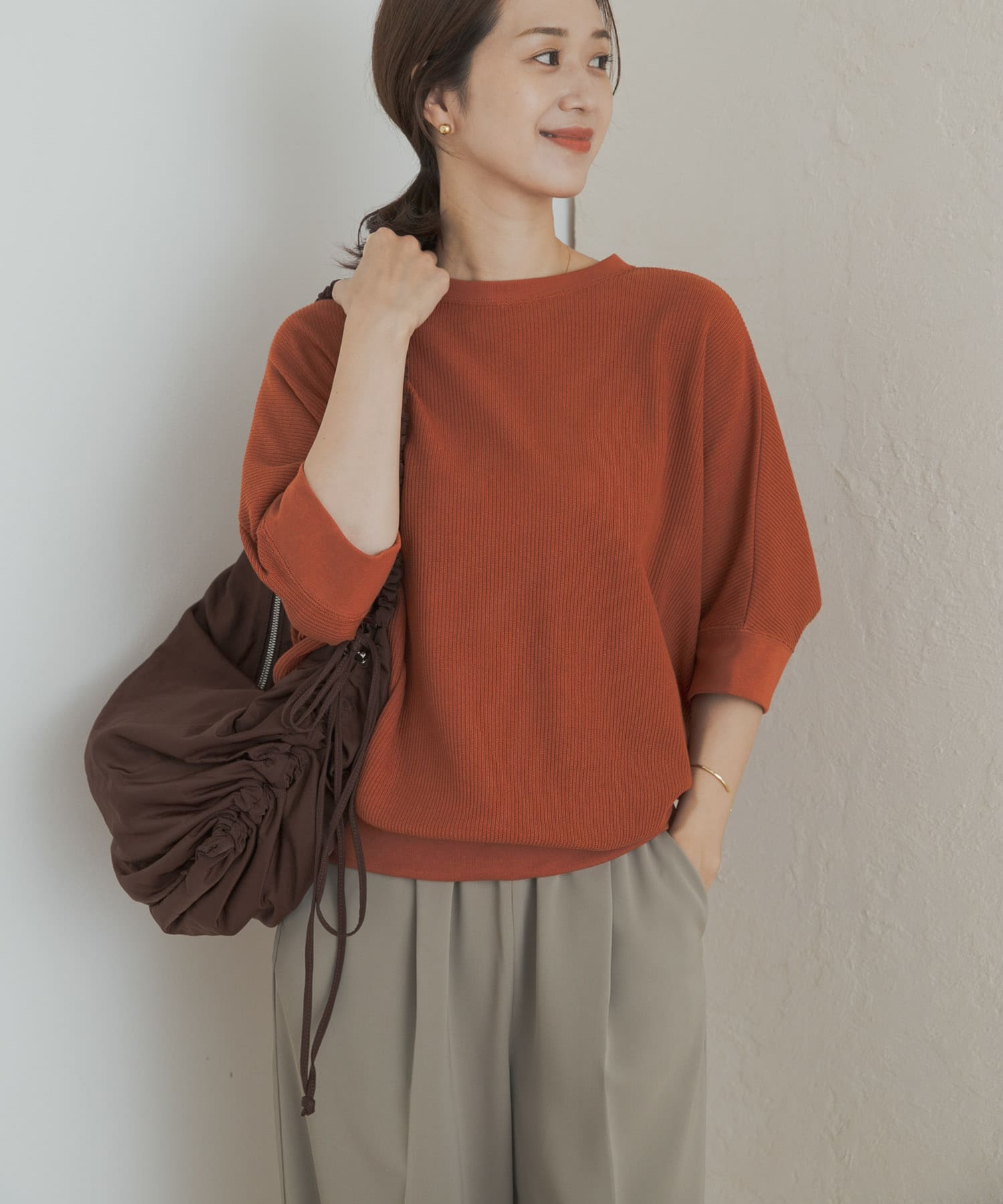 タックフライスワイドTシャツ(M APRICOT): トップス｜URBAN RESEARCH