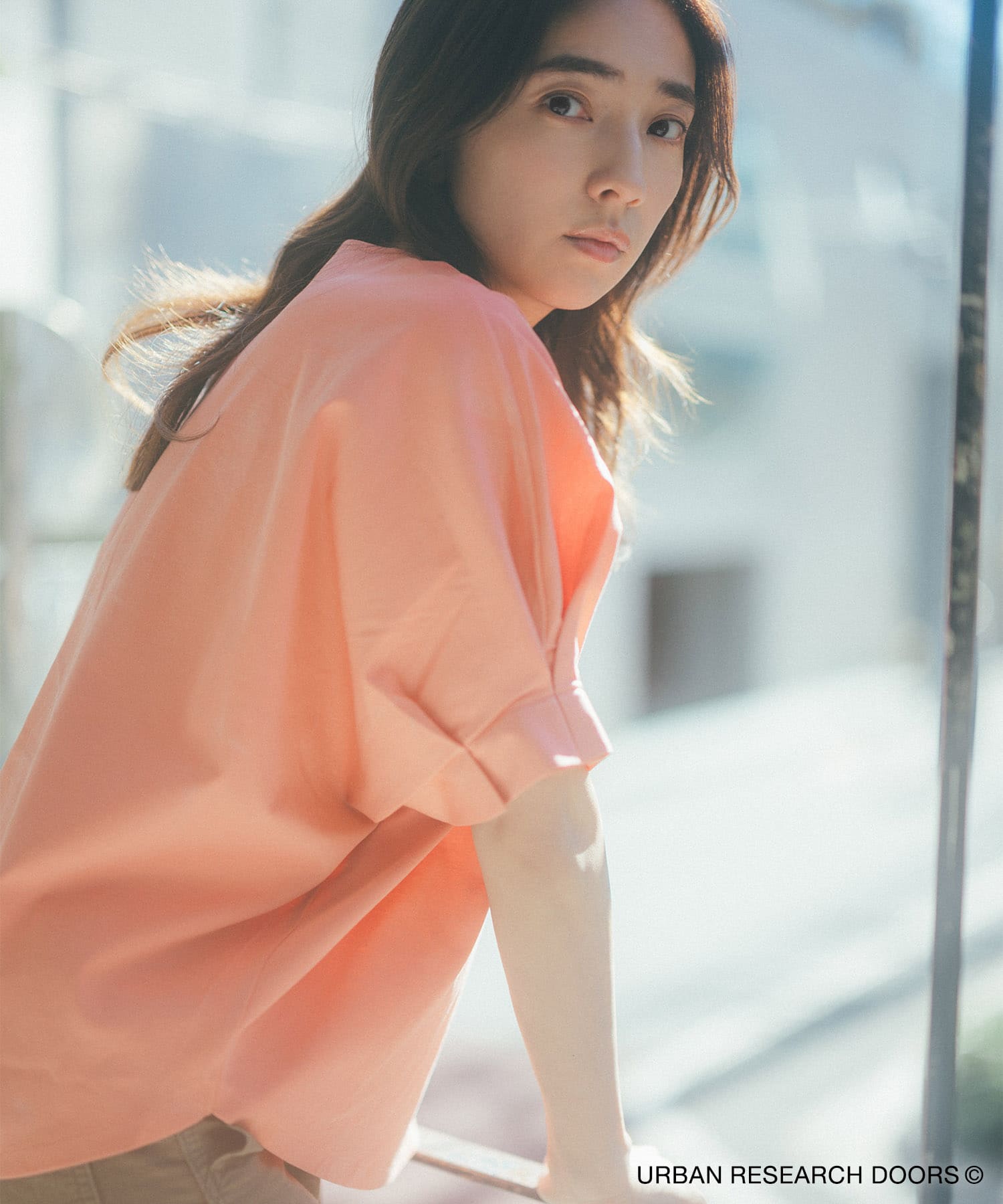 仁村紗和さん着用』『UR TECH』サマシェアタックスリーブプルオーバー