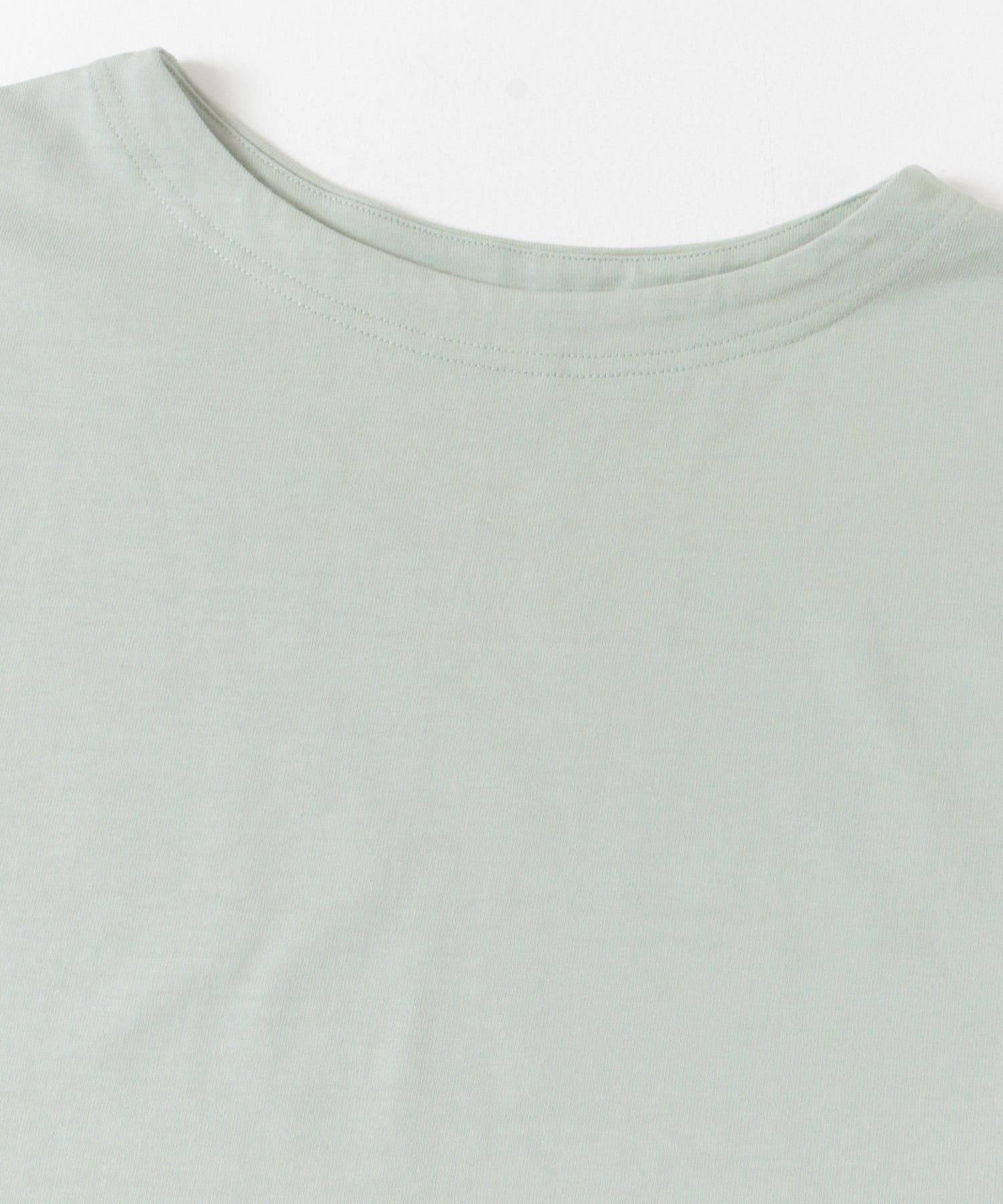 ドライコットンボートネックプルオーバー MINT M