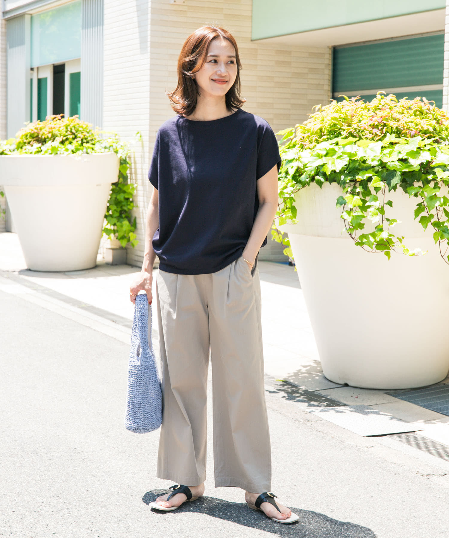 ドライコットンボートネックプルオーバー(M MINT): トップス｜URBAN