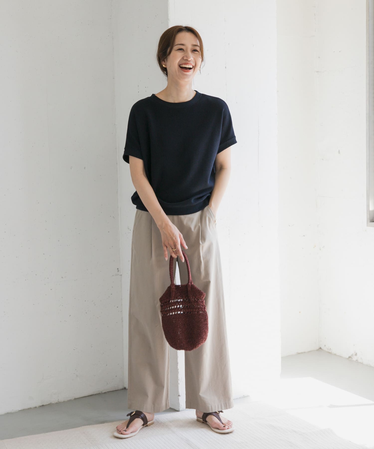 タックフライスフレンチTシャツ(M NATURAL): トップス｜URBAN