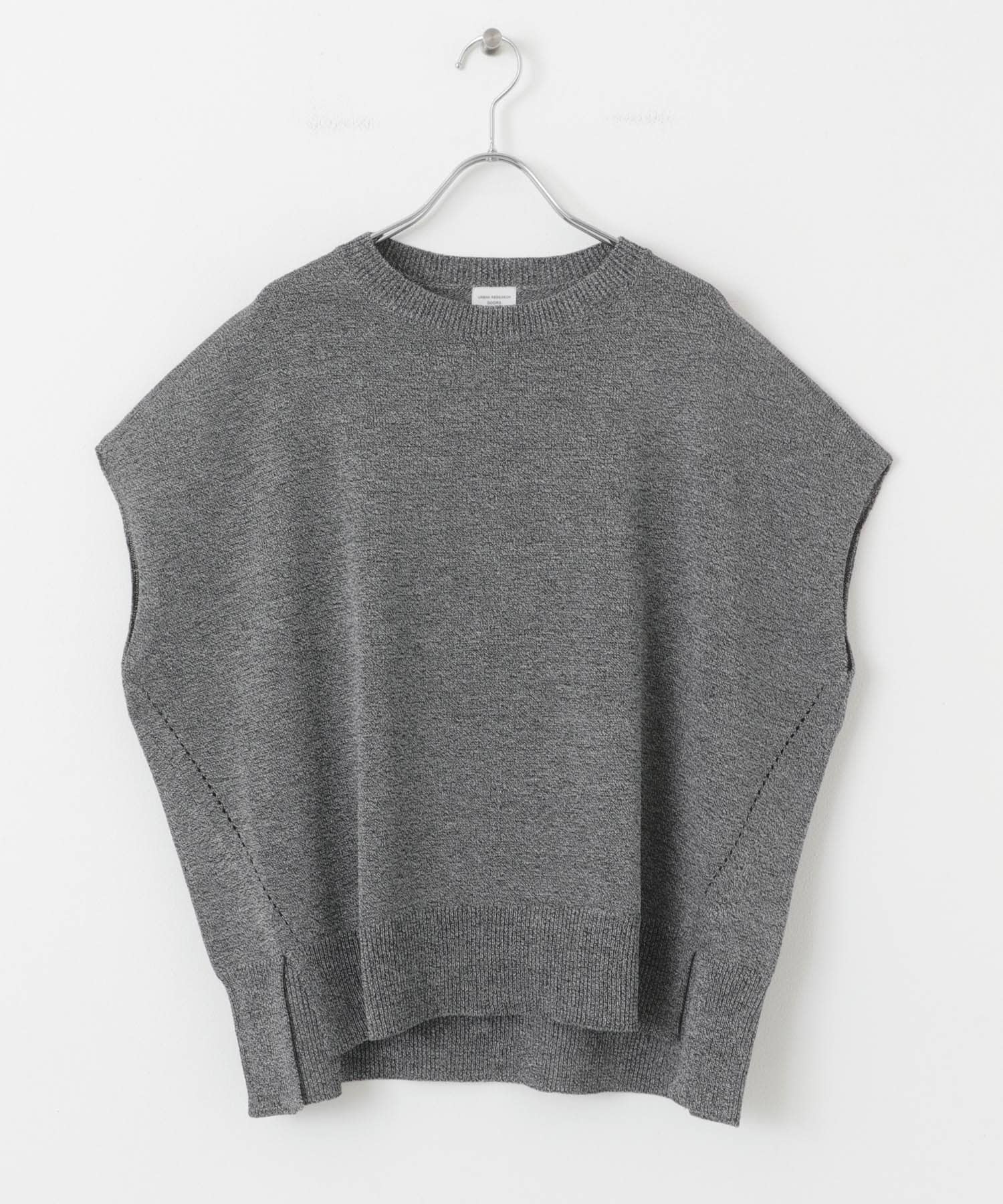 『一部WEB限定カラー』ウォッシャブルドライニット MIX GRAY M