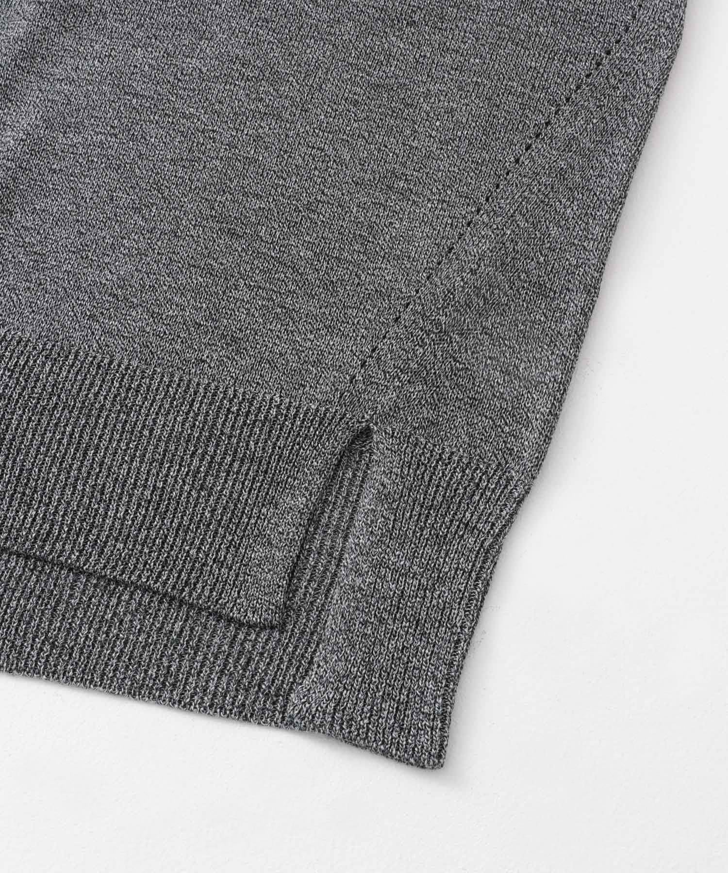 『一部WEB限定カラー』ウォッシャブルドライニット MIX GRAY M