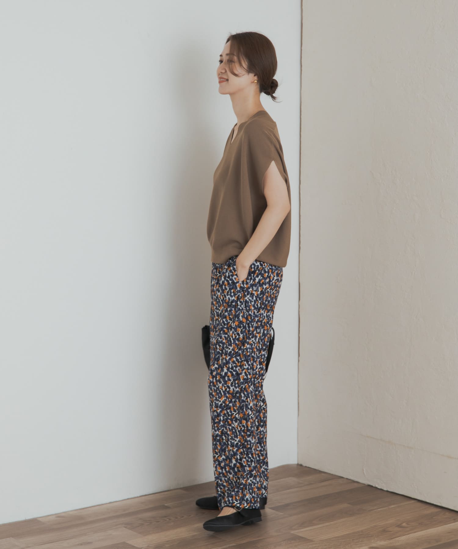 MUSE URBAN Vネック ニット ブラウン リネン混 MUSE URBAN Vネック ニット ブラウン リネン混 Vネックニット17