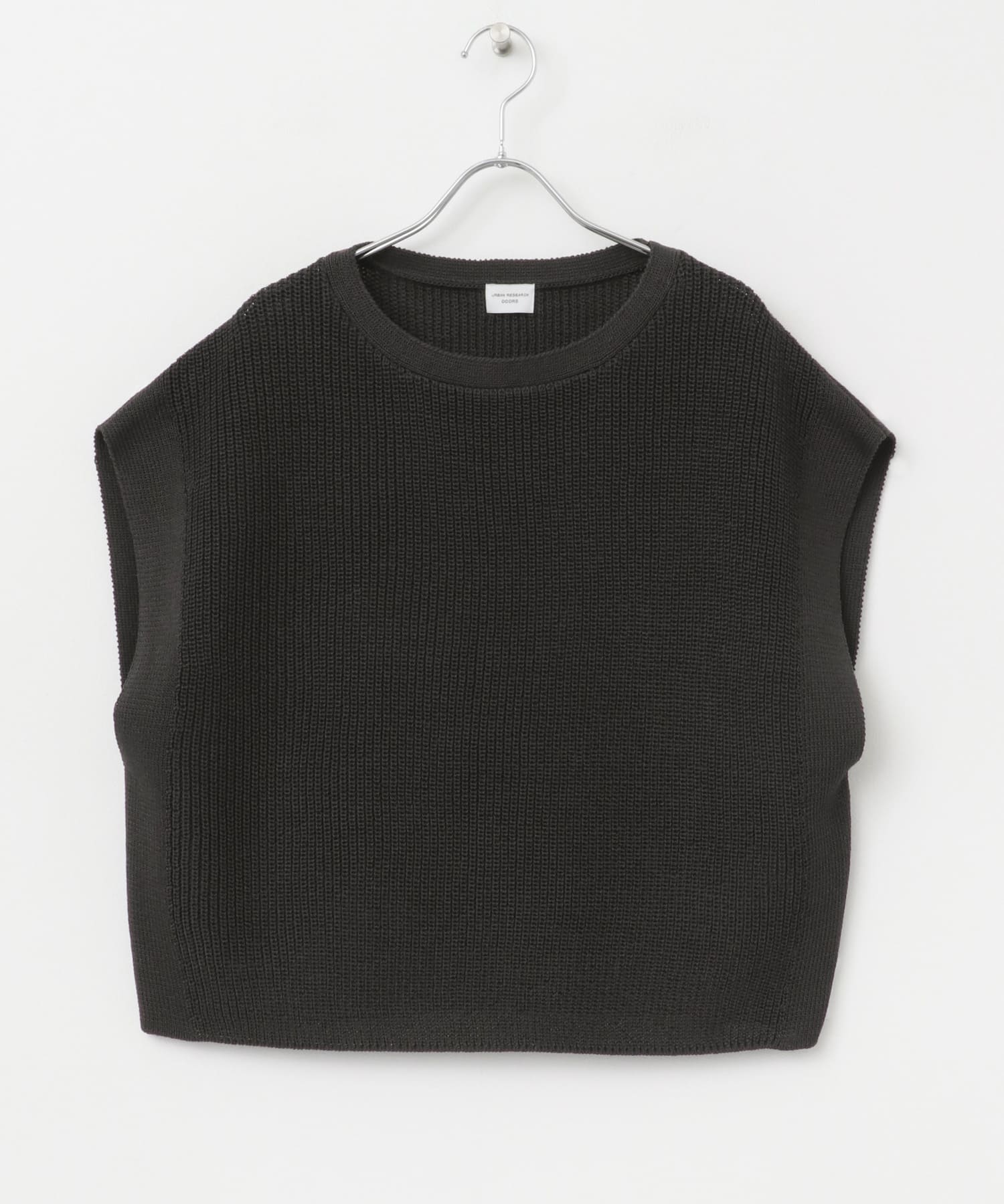リネンライクニットプルオーバー CHARCOAL M