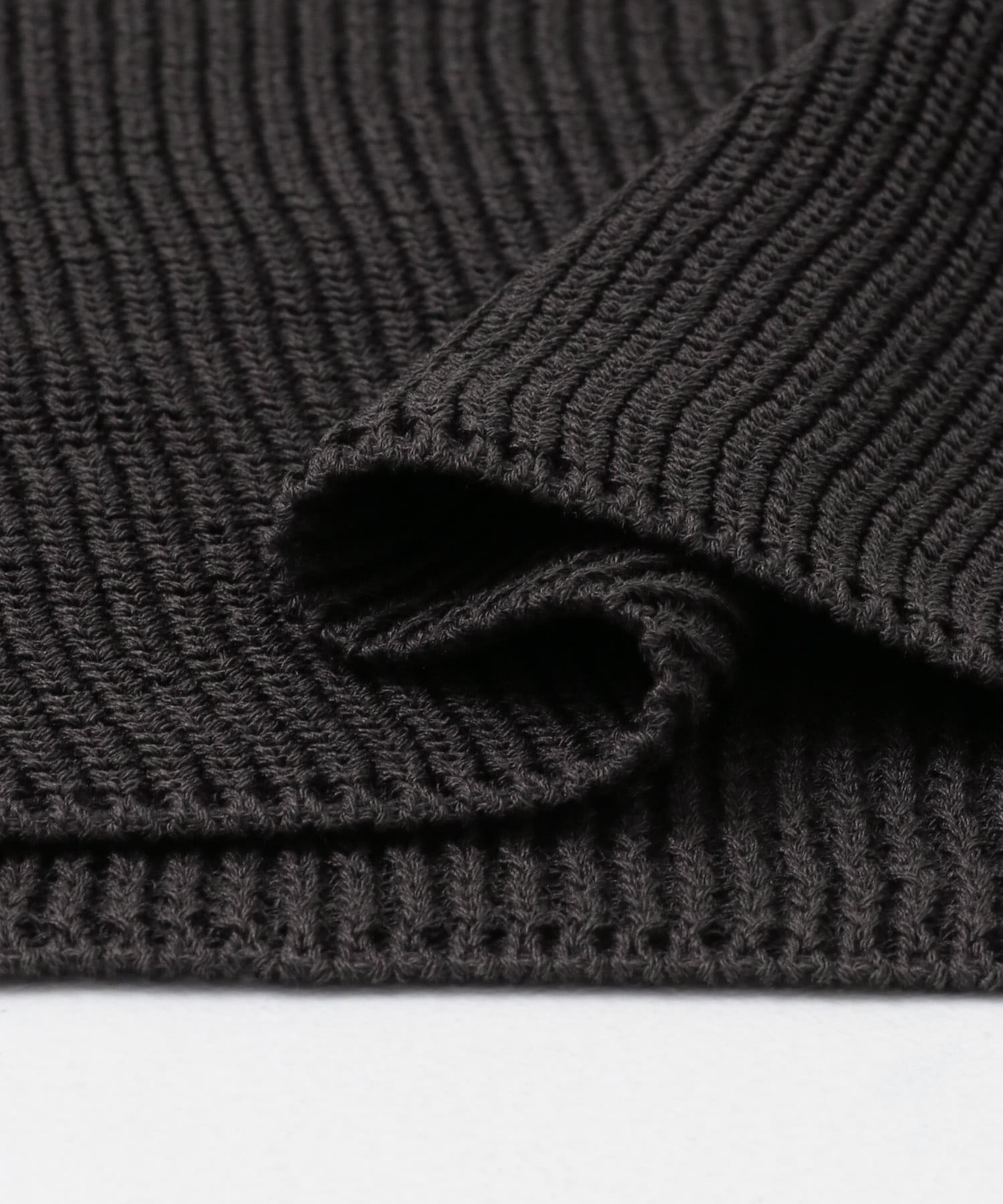 リネンライクニットプルオーバー CHARCOAL M