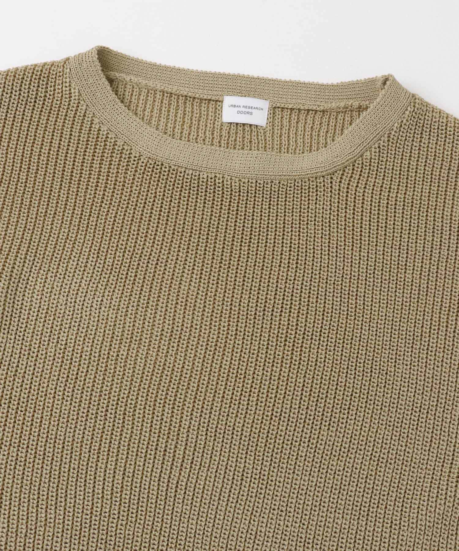 リネンライクニットプルオーバー BEIGE M