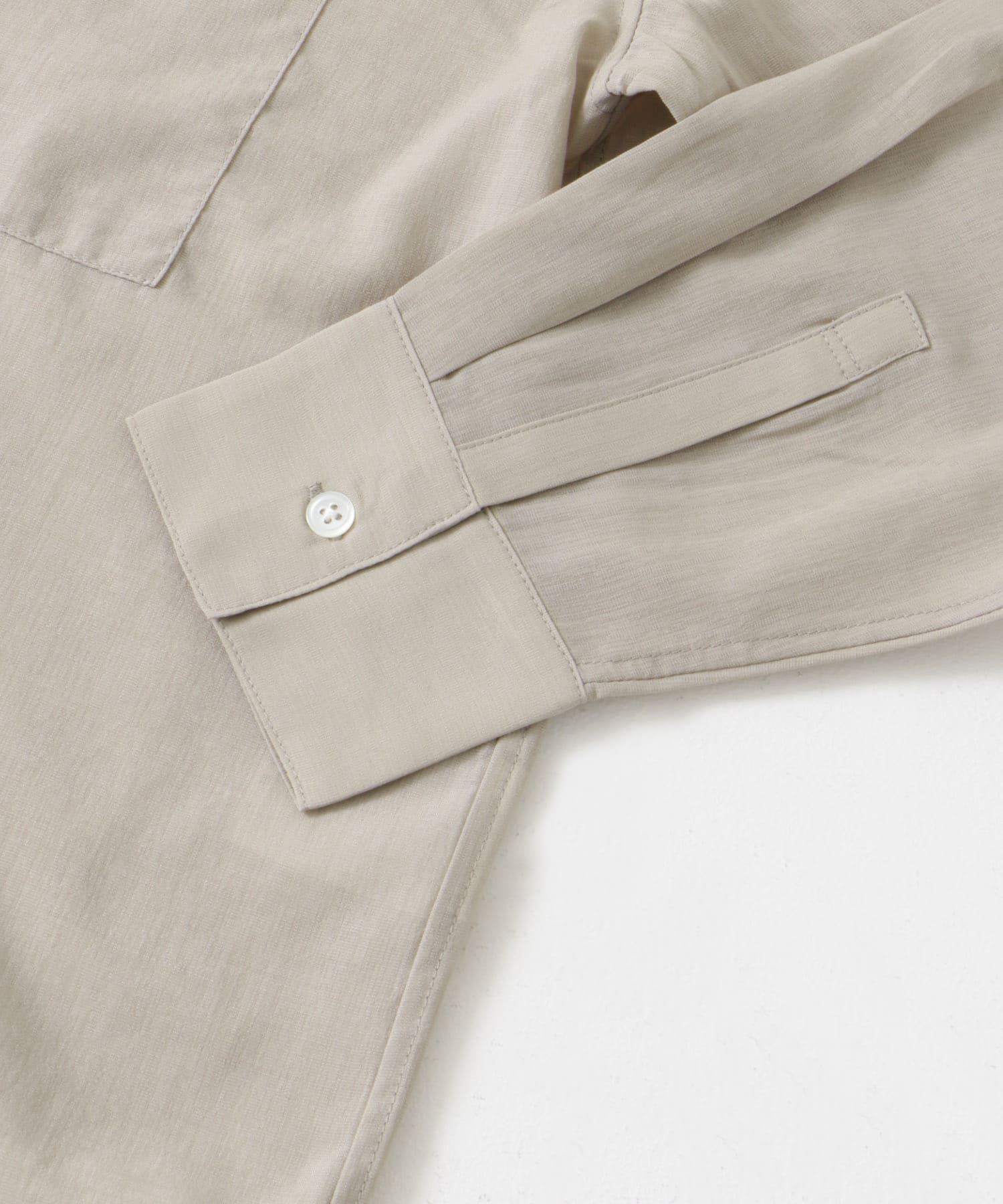 『再入荷』『UR TECH』バンドカラーシャツ BEIGE M