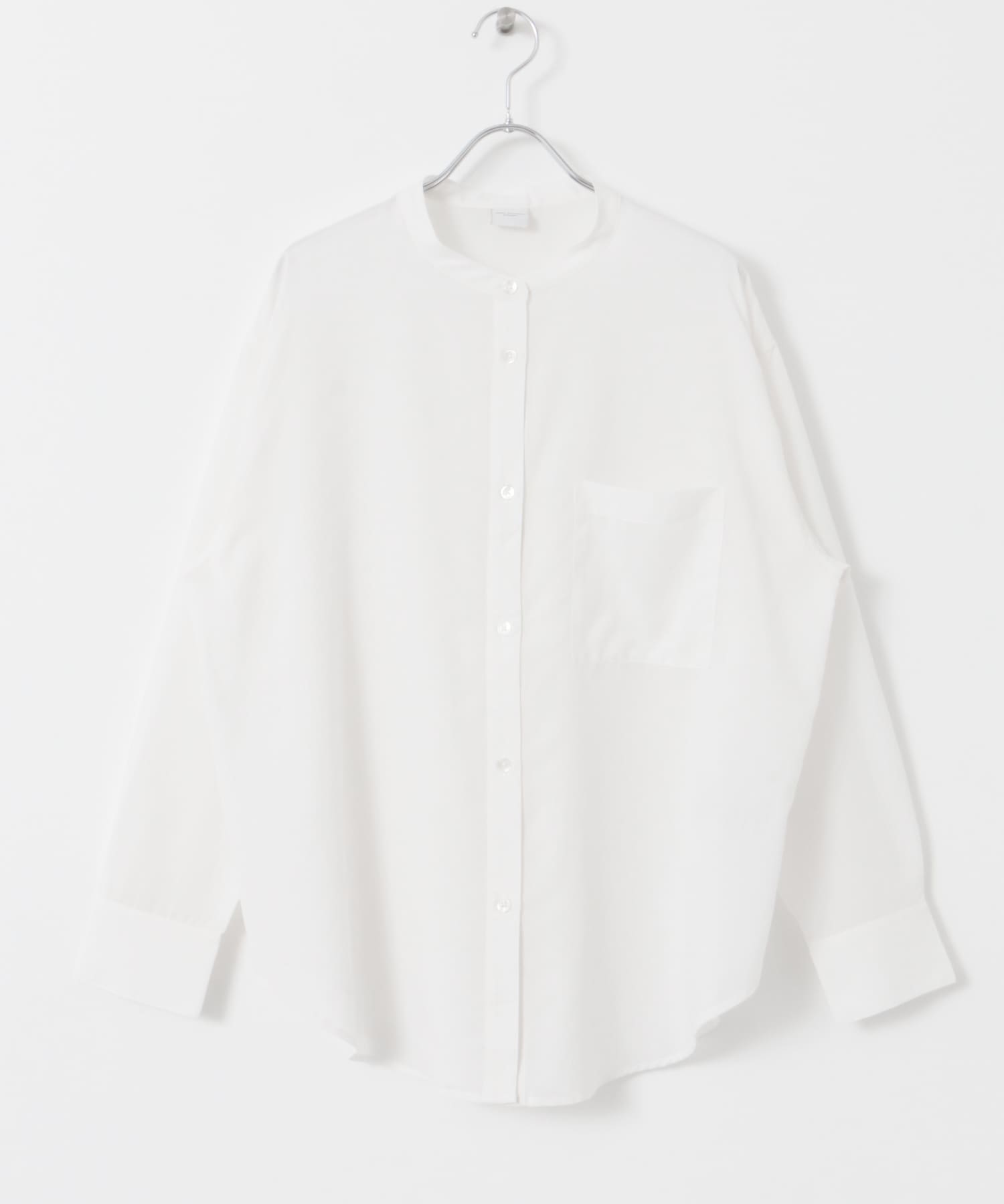 『再入荷』『UR TECH』バンドカラーシャツ OFF WHITE M