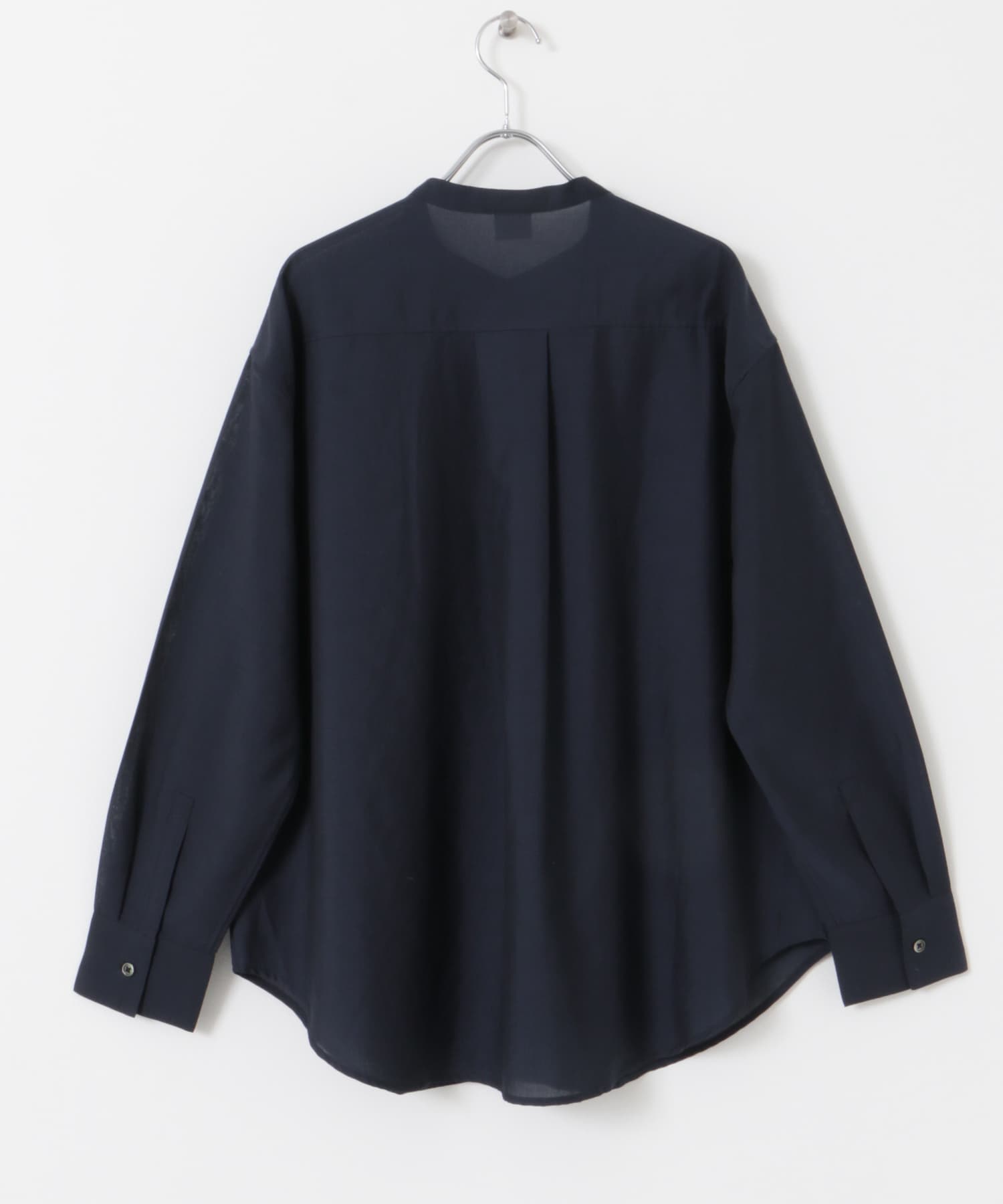 『再入荷』『UR TECH』バンドカラーシャツ NAVY M