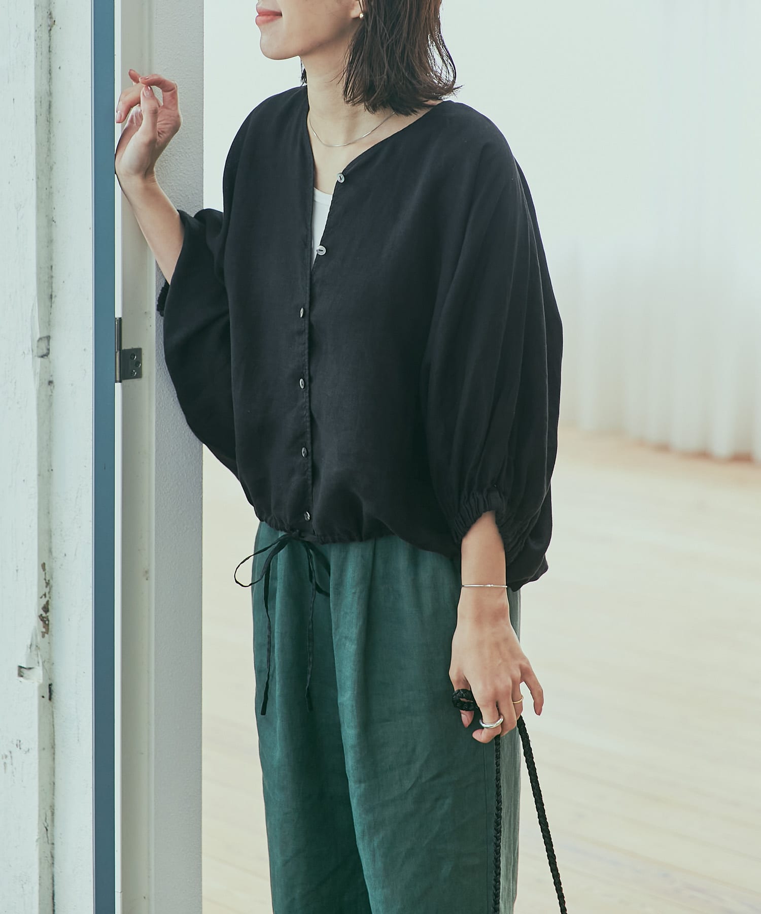 【専用】 DOORS ユーティリティコート リネンブラウス 2点セット URBAN RESEARCH DOORS｜コットンツイル2WAYギャザーブラウス | Rakuten