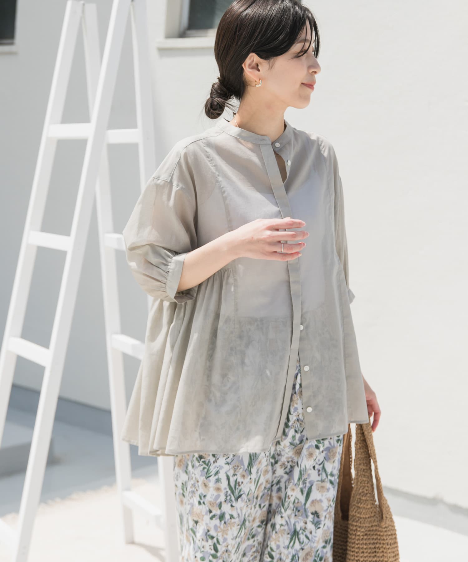 ARTS&SCIENCE 藍染め サイドギャザーブラウス 楽天市場】アーツ&サイエンス ARTS&SCIENCE side gather tent line