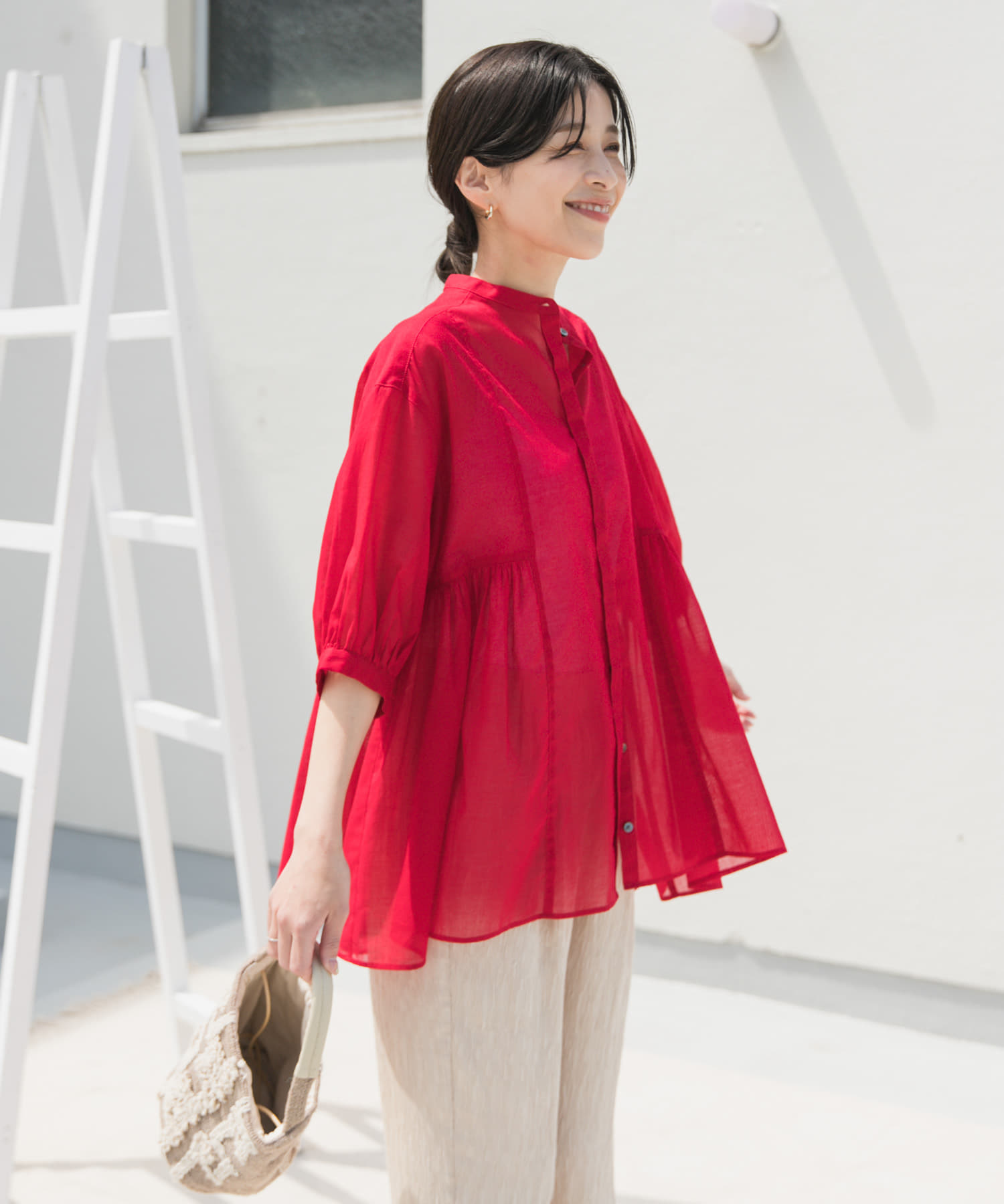 ARTS&SCIENCE 藍染め サイドギャザーブラウス 楽天市場】アーツ&サイエンス ARTS&SCIENCE side gather tent line