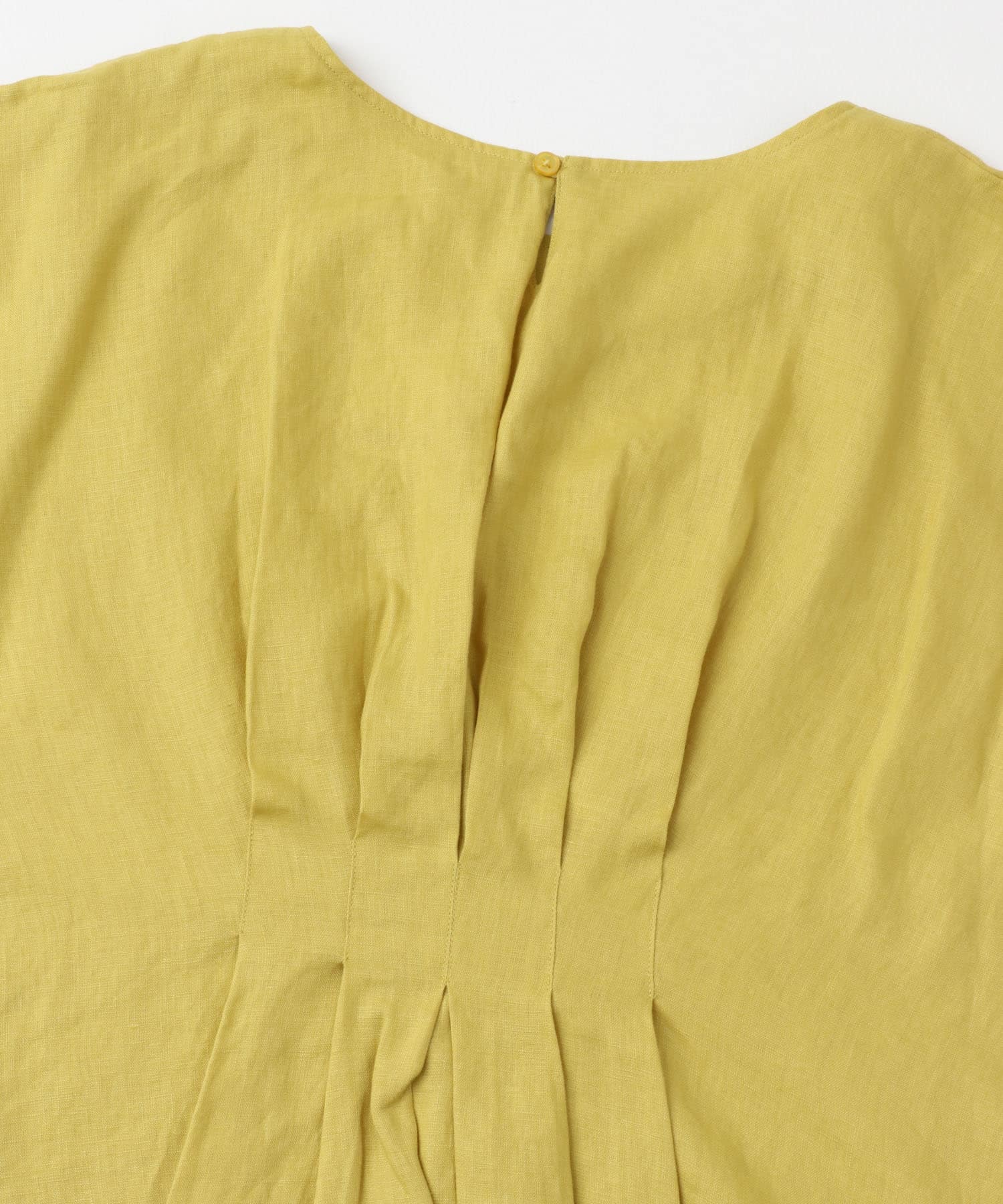 リネンバックタックブラウス MUSTARD M