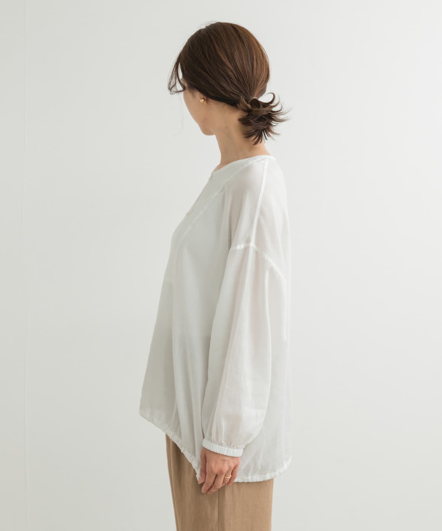 リネンブレンドドロストチュニック(M OFF): ワンピース｜URBAN