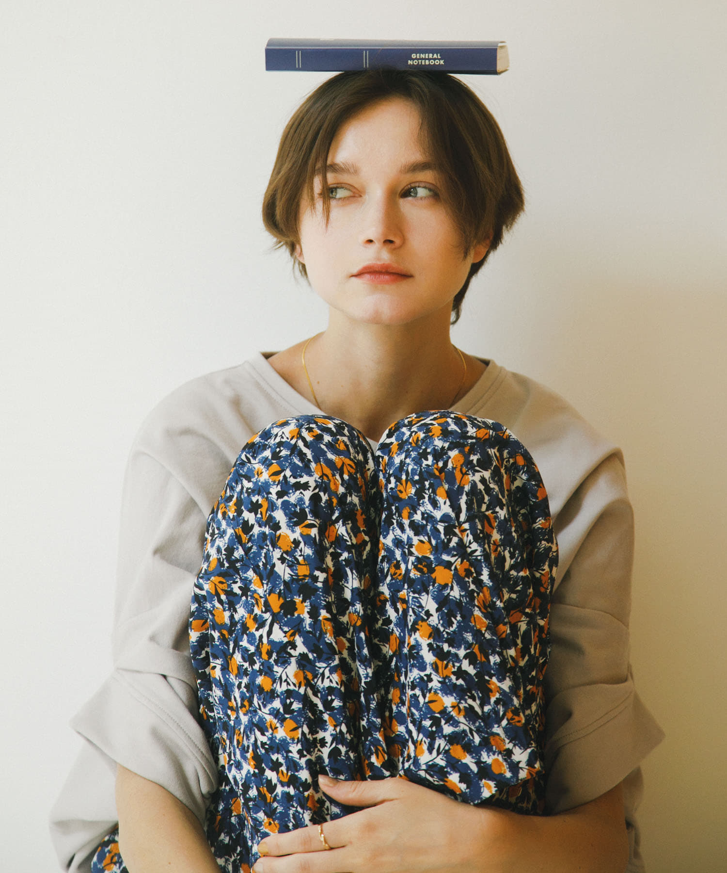 『接触冷感/吸水速乾/イージーケア』フラワープリントドライタッチリラックスパンツ