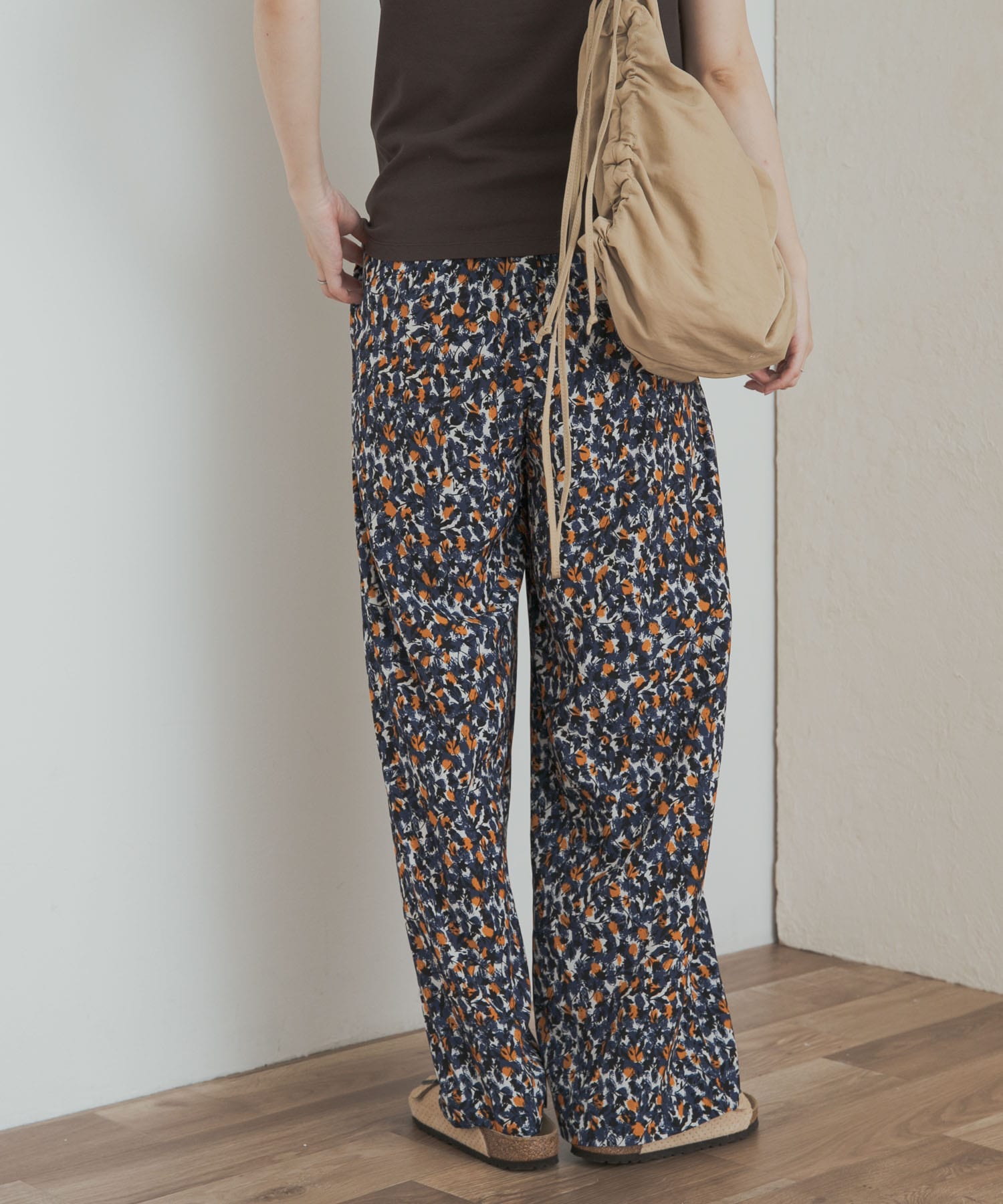 接触冷感/吸水速乾/イージーケア』フラワープリントドライタッチ