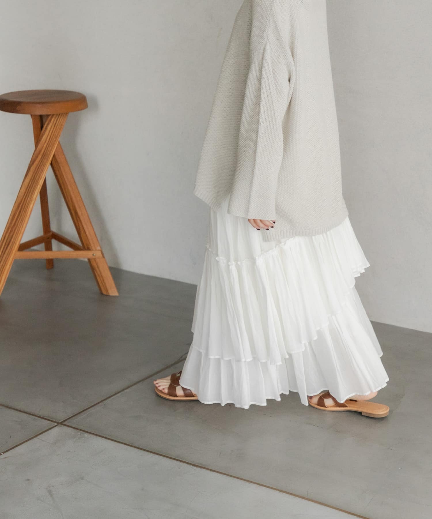 ランダムティアードスカート