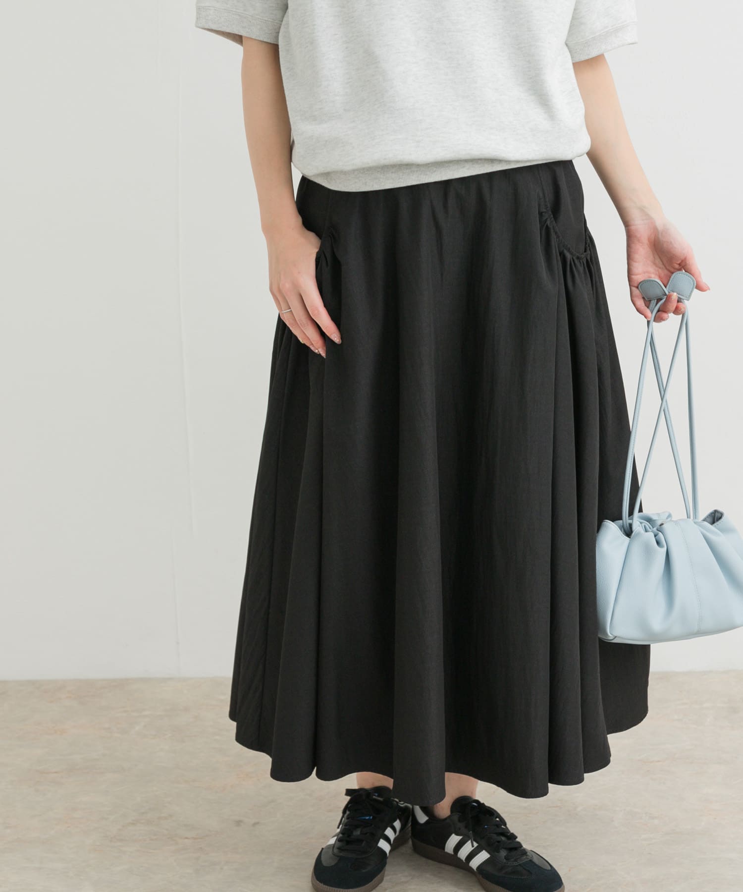 ポケットギャザースカート