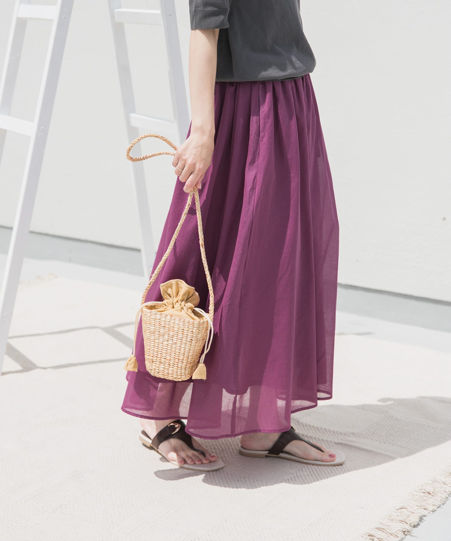 『UR TECH』ボイルギャザースカート