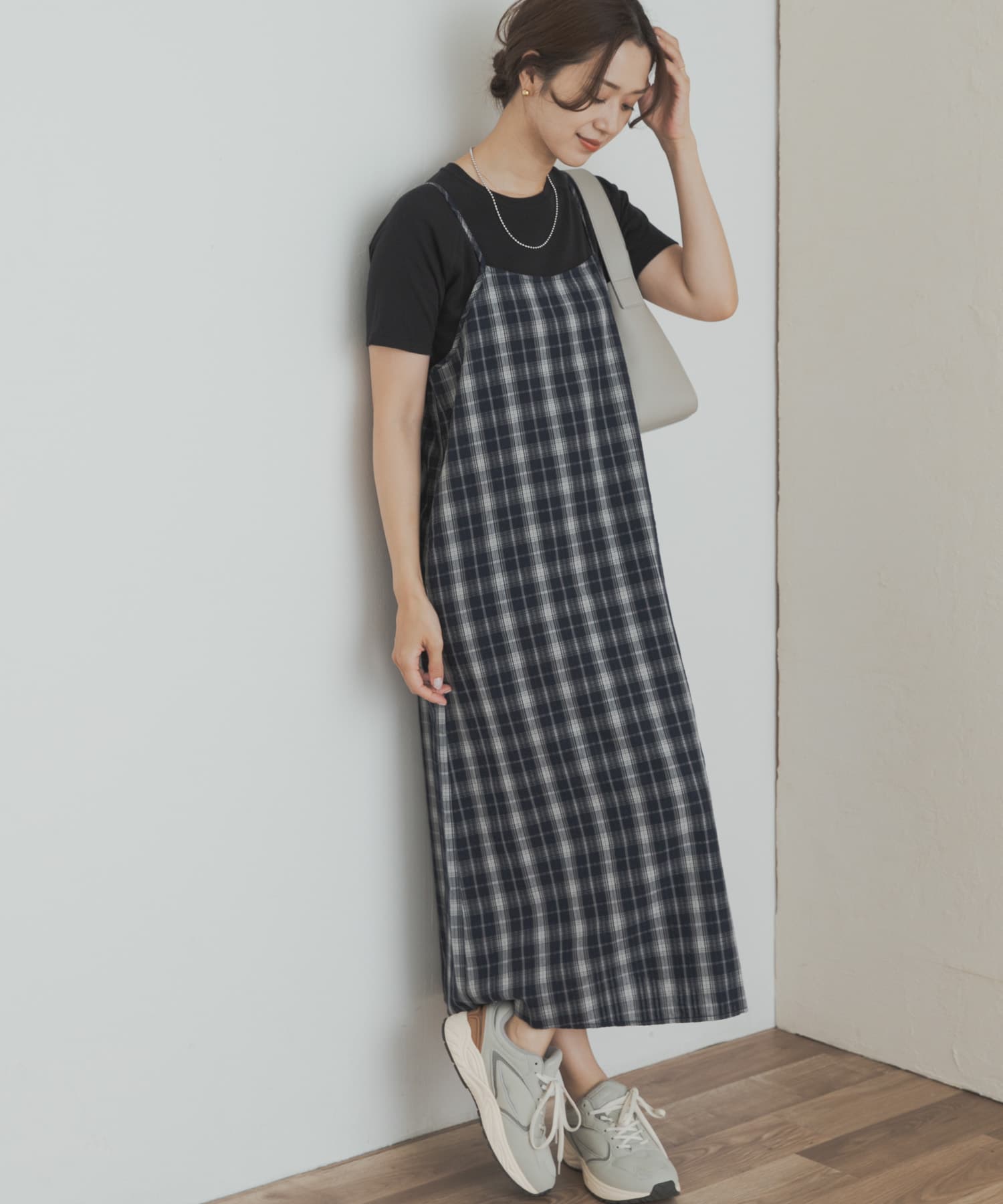 チェックキャミワンピース(M NAVY): ワンピース｜URBAN RESEARCH公式